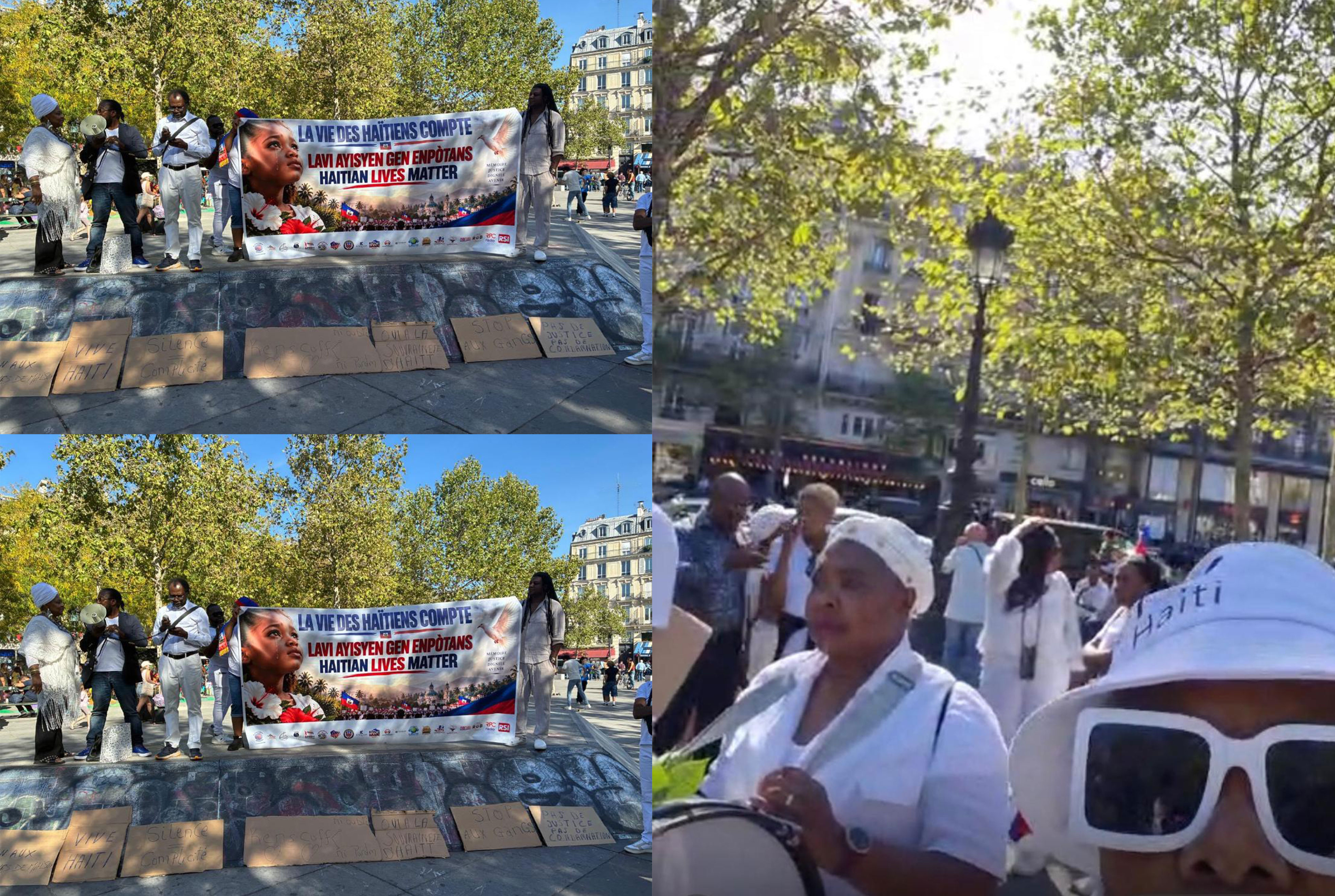 À Paris, les Haïtiens marchent en blanc contre la barbarie des gangs