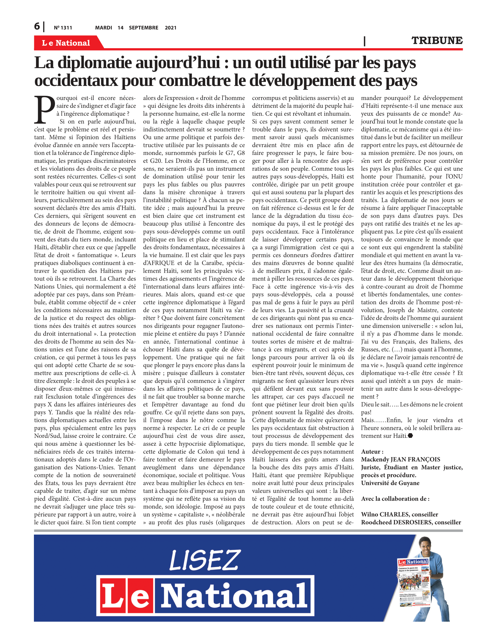 Page 6 de l'édition 1311