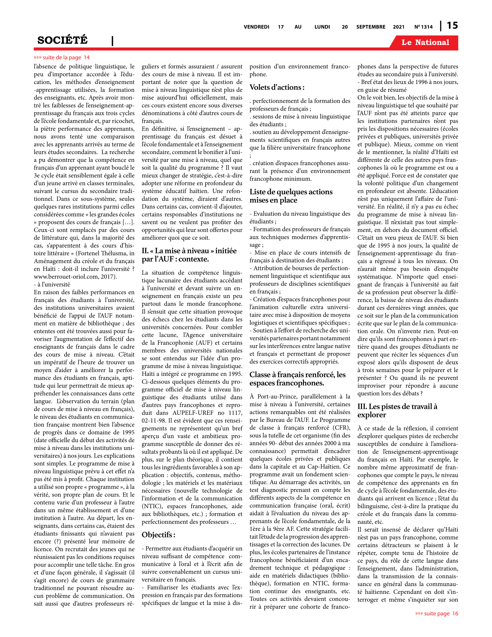 Page 15 de l'édition 1314