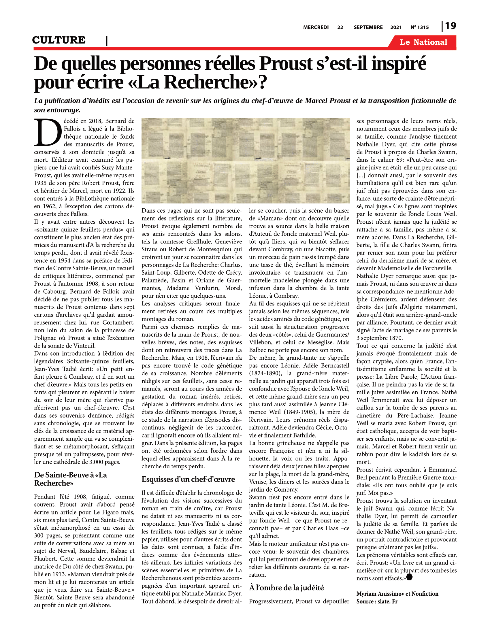 Page 19 de l'édition 1315