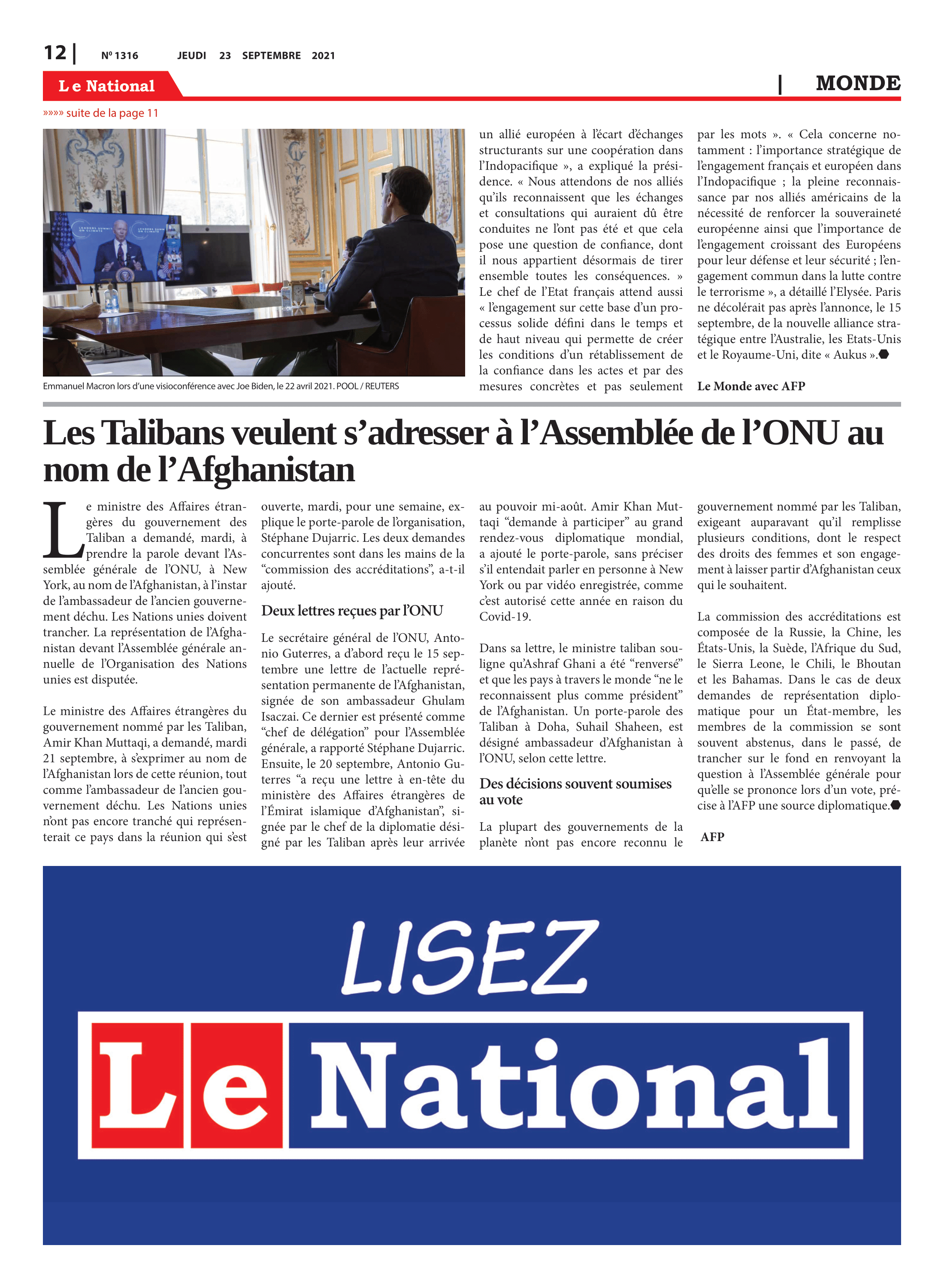 Page 12 de l'édition 1316