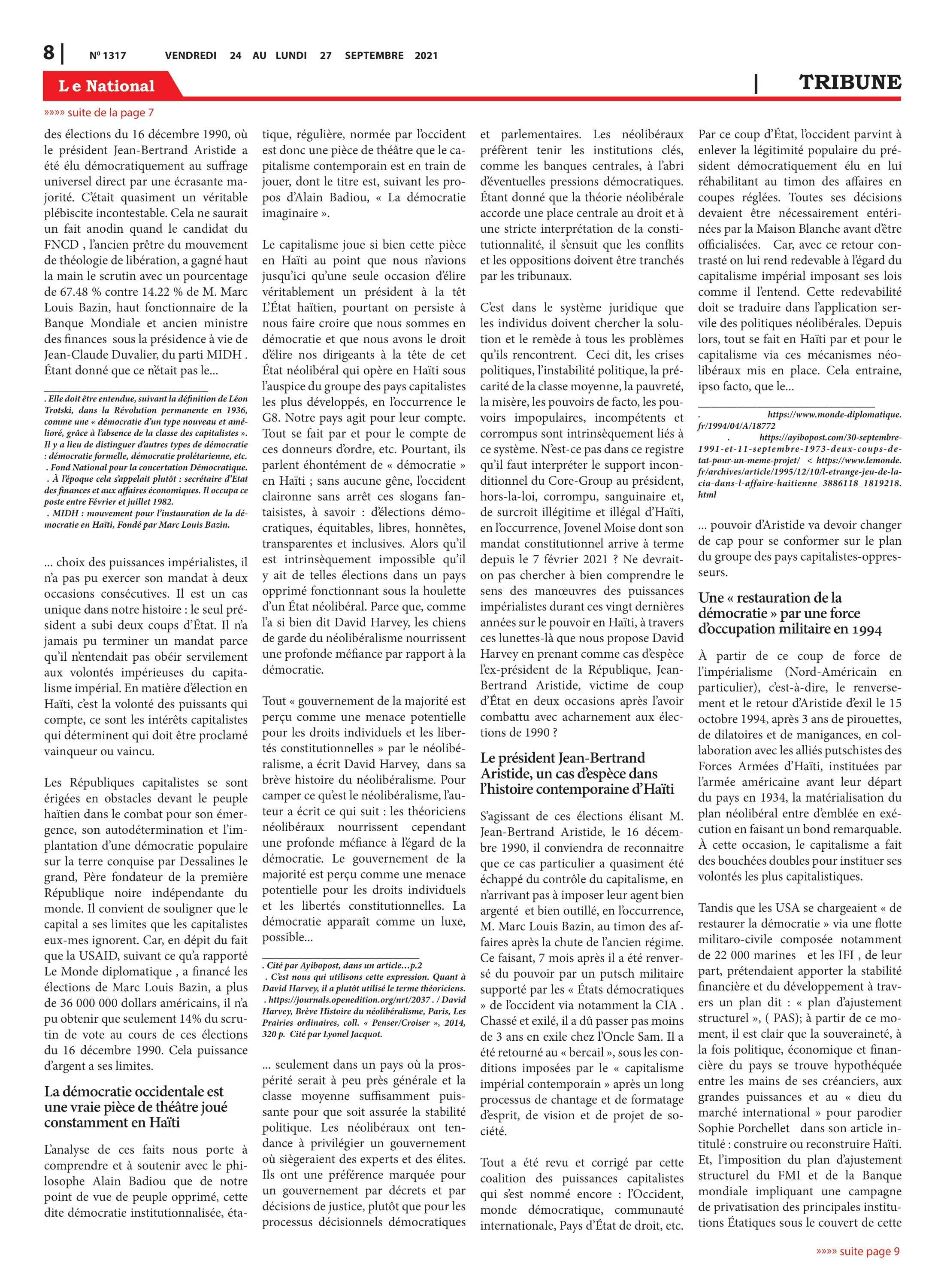 Page 8 de l'édition 1317