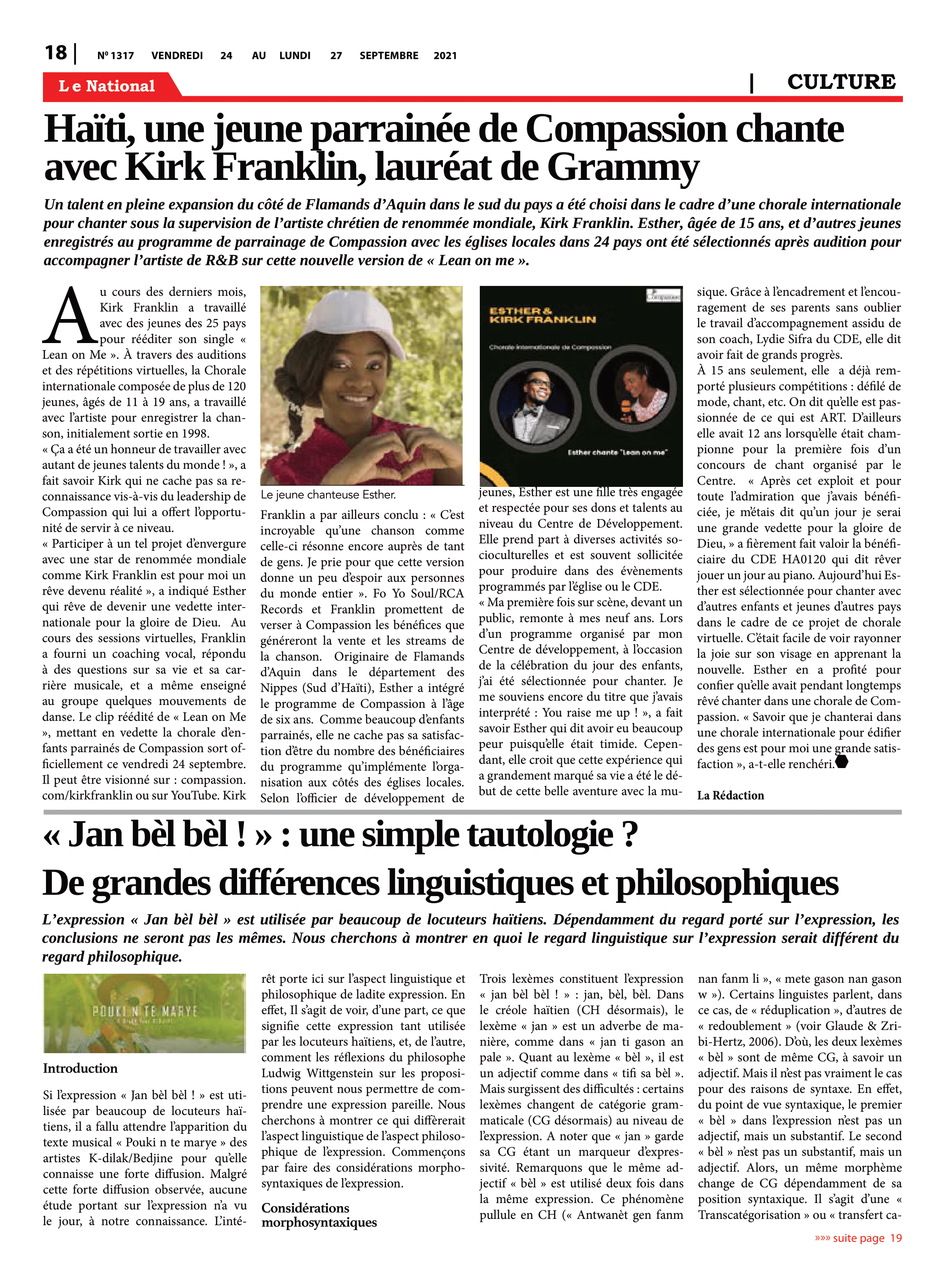 Page 18 de l'édition 1317