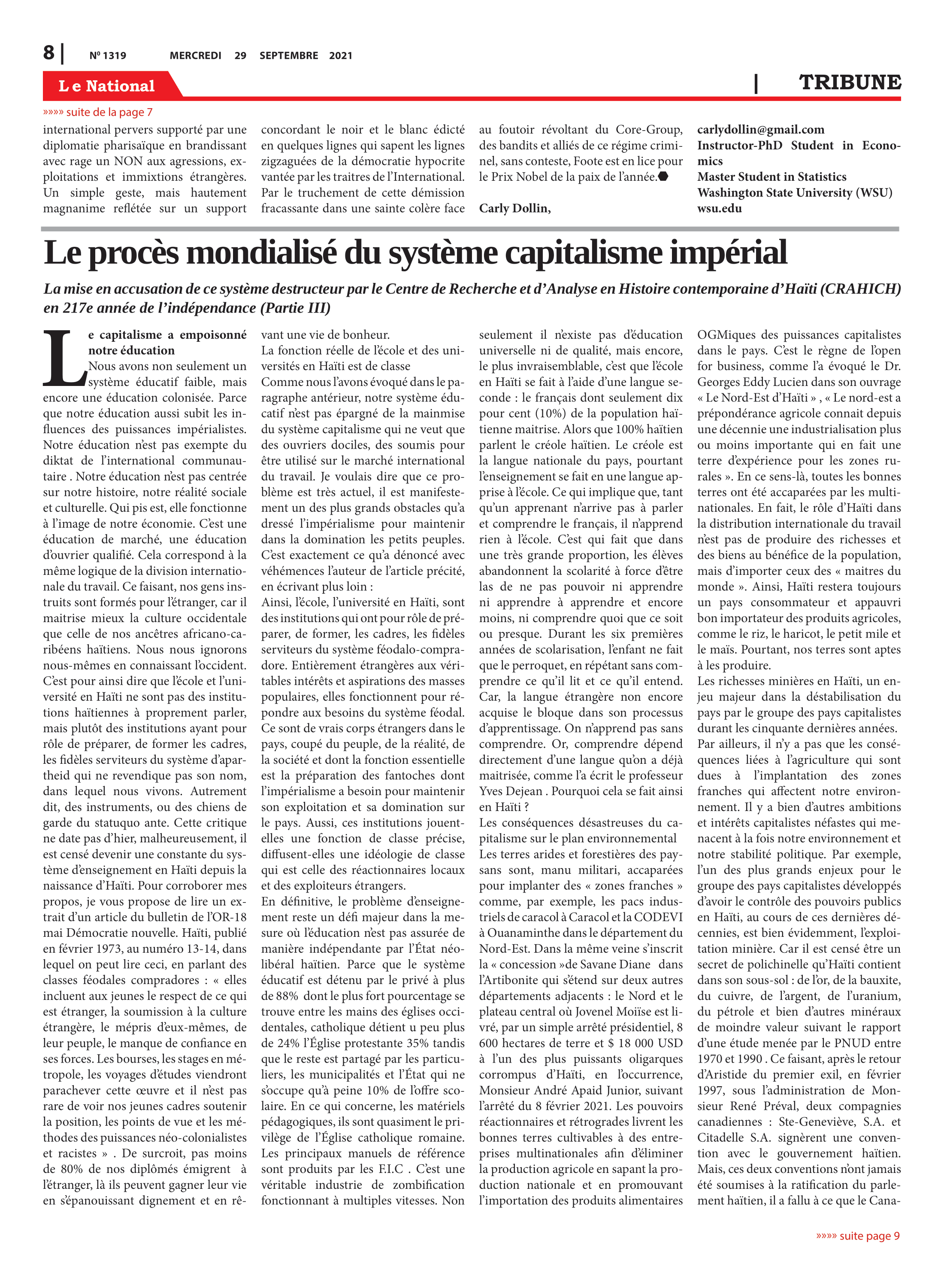 Page 8 de l'édition 1319