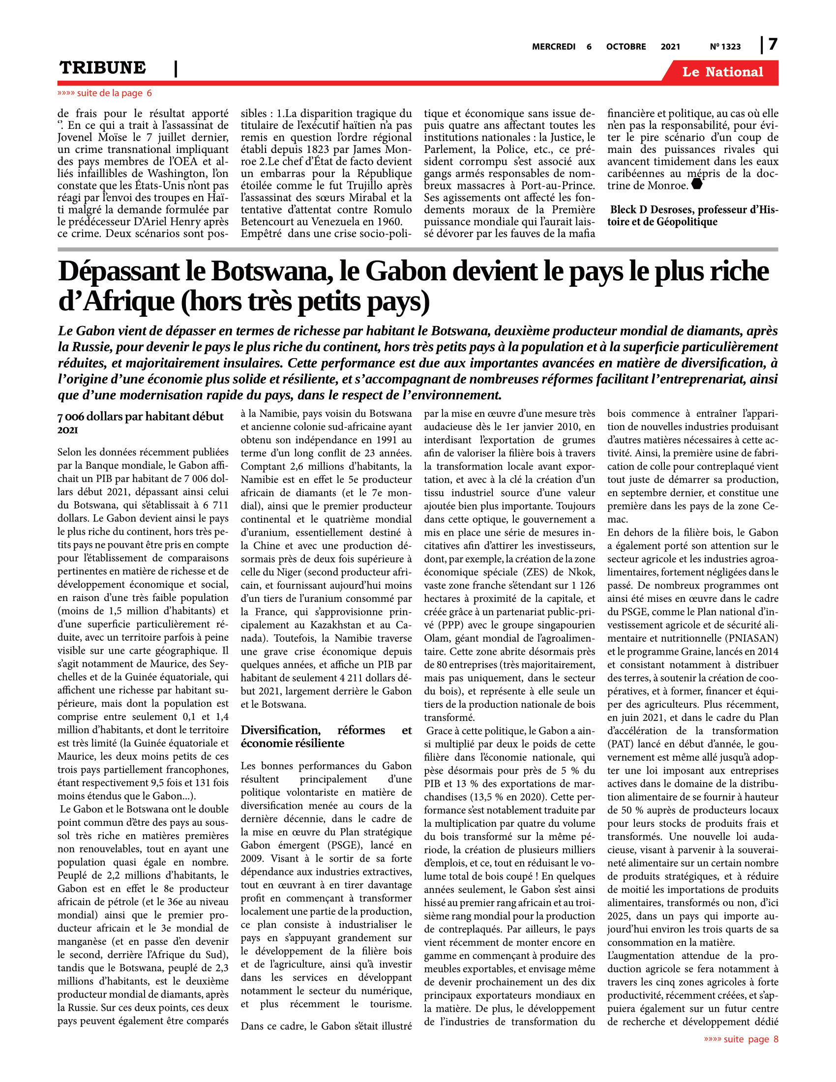 Page 7 de l'édition 1323