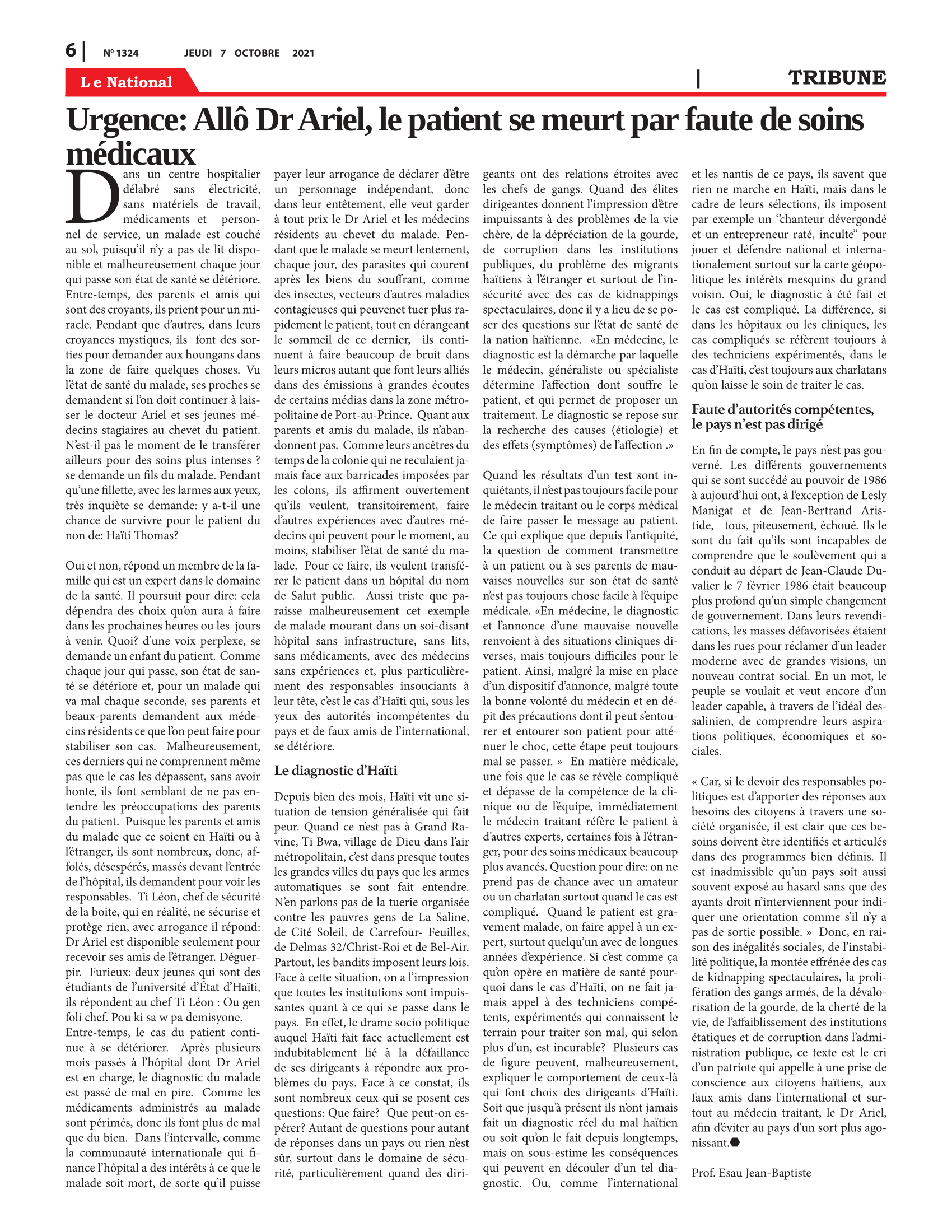 Page 6 de l'édition 1324