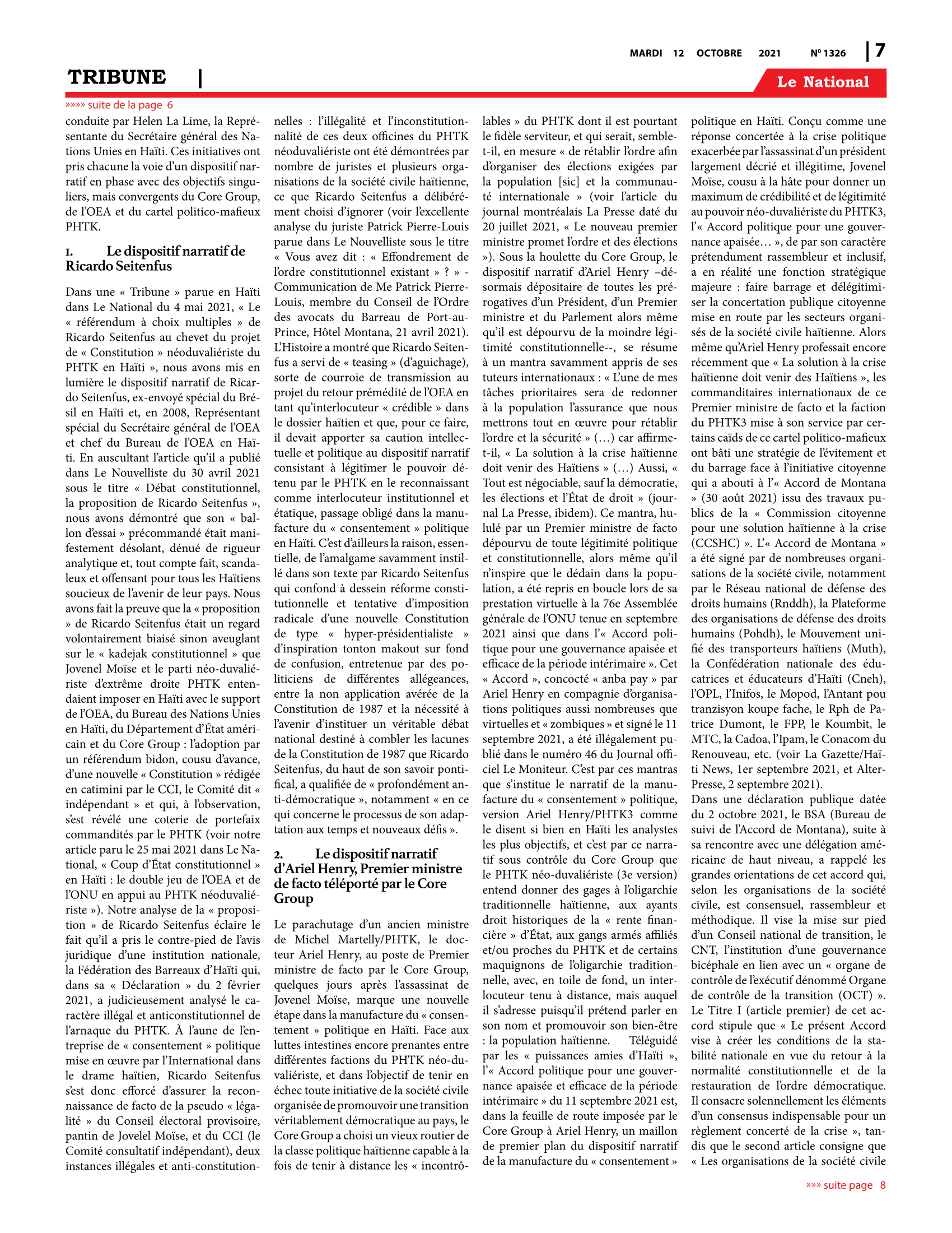 Page 7 de l'édition 1326