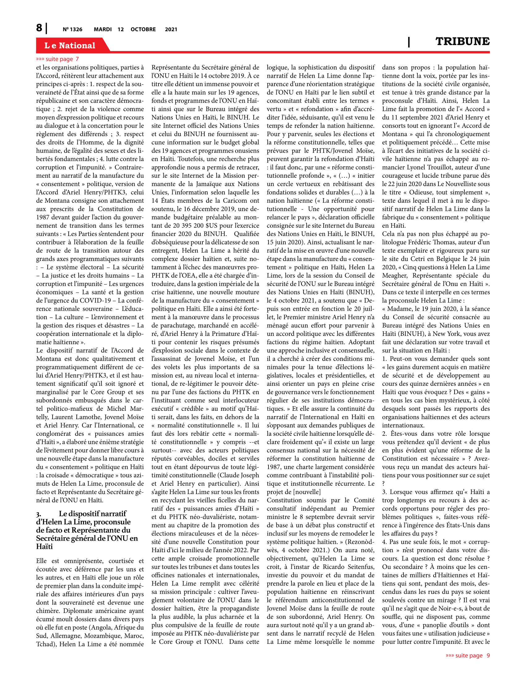 Page 8 de l'édition 1326