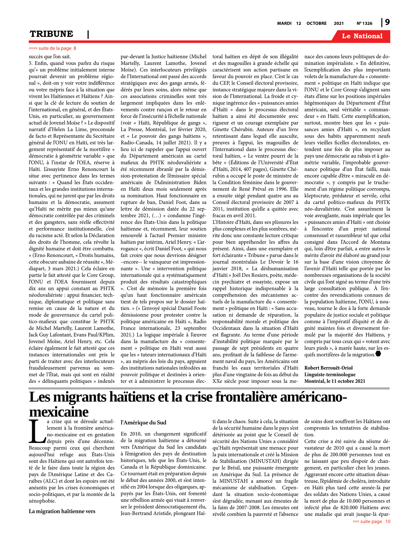 Page 9 de l'édition 1326