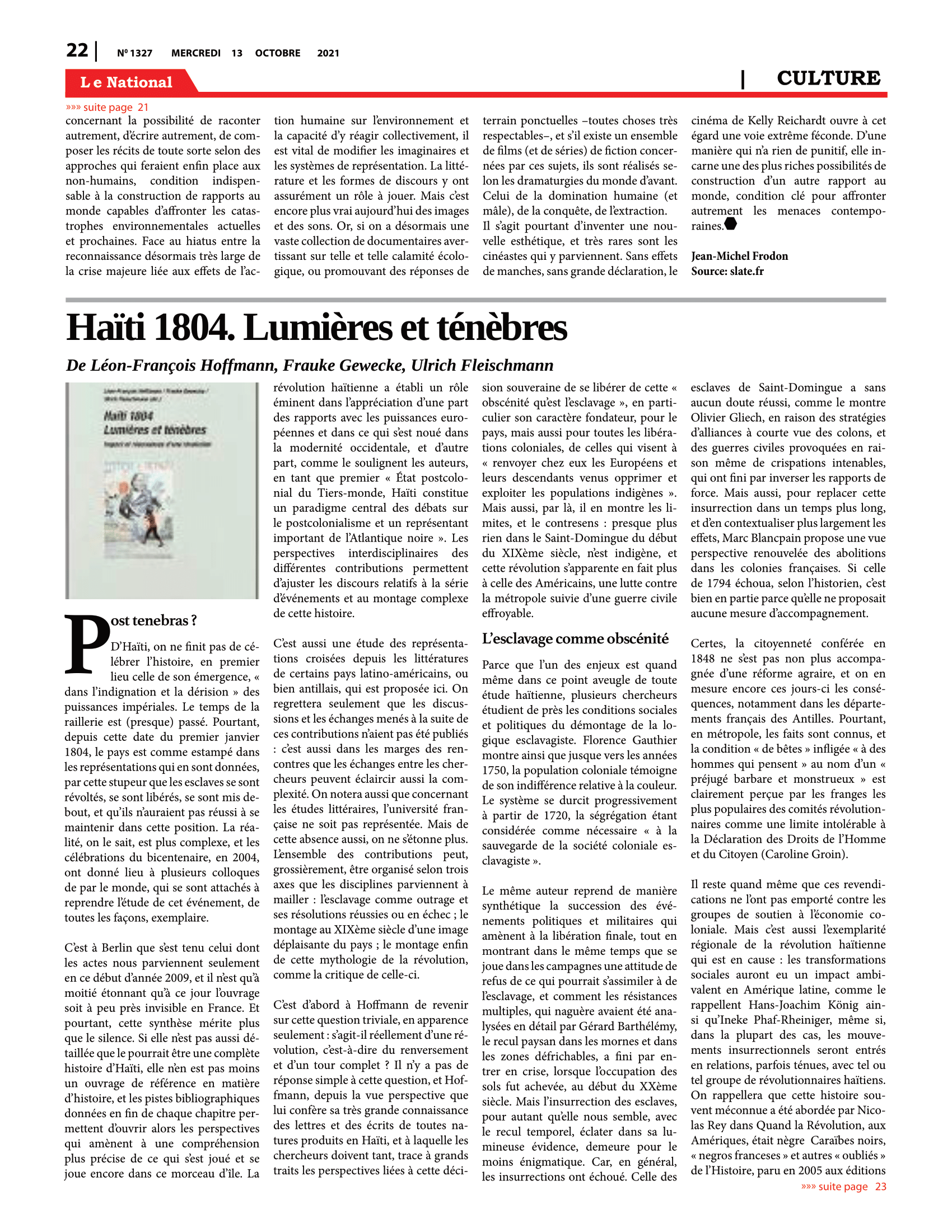Page 22 de l'édition 1327