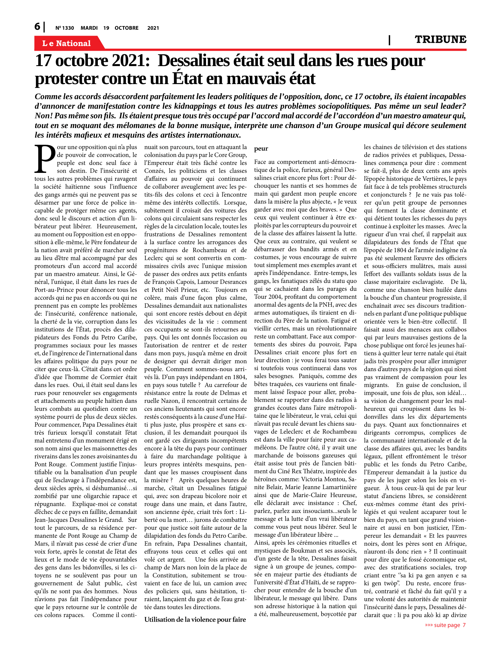 Page 6 de l'édition 1330