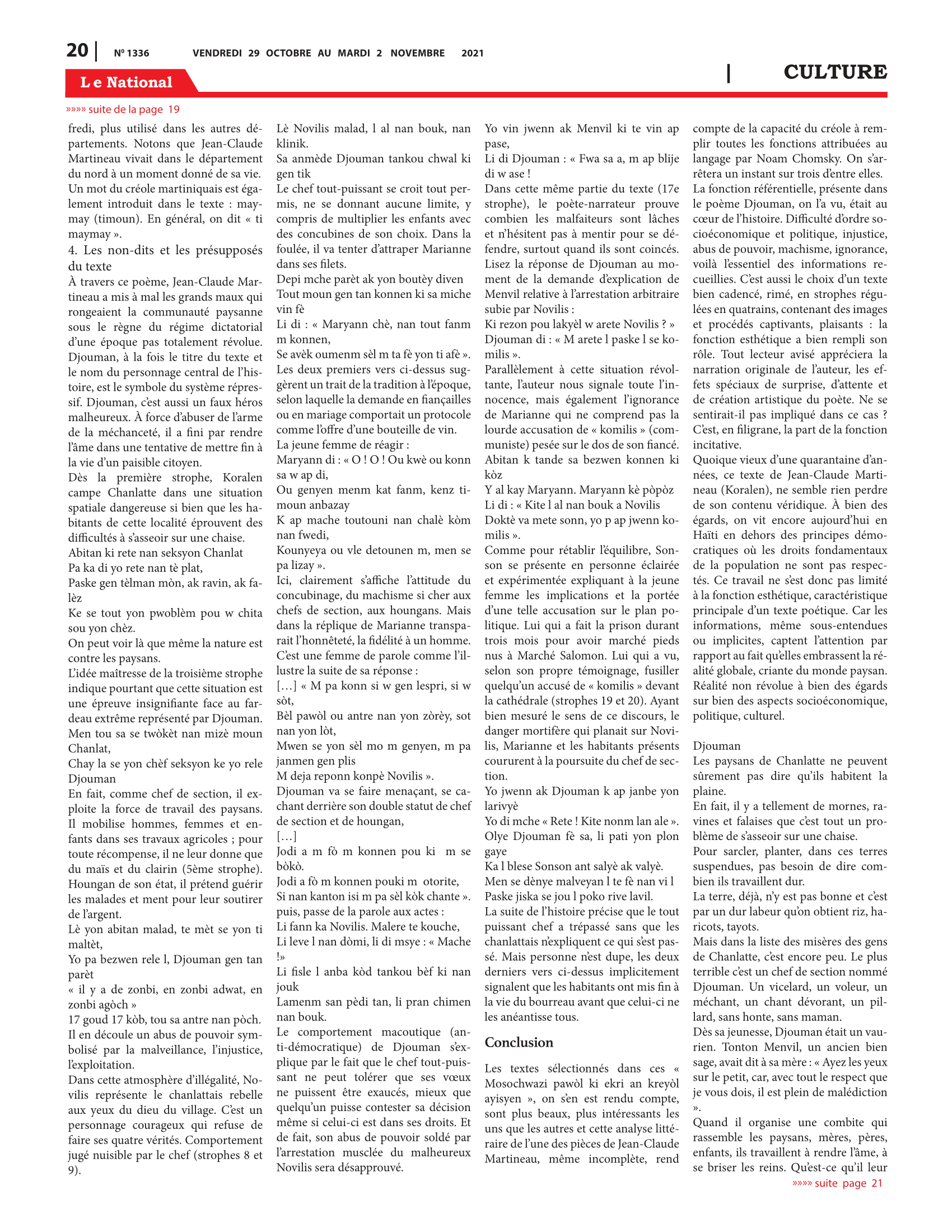 Page 20 de l'édition 1336