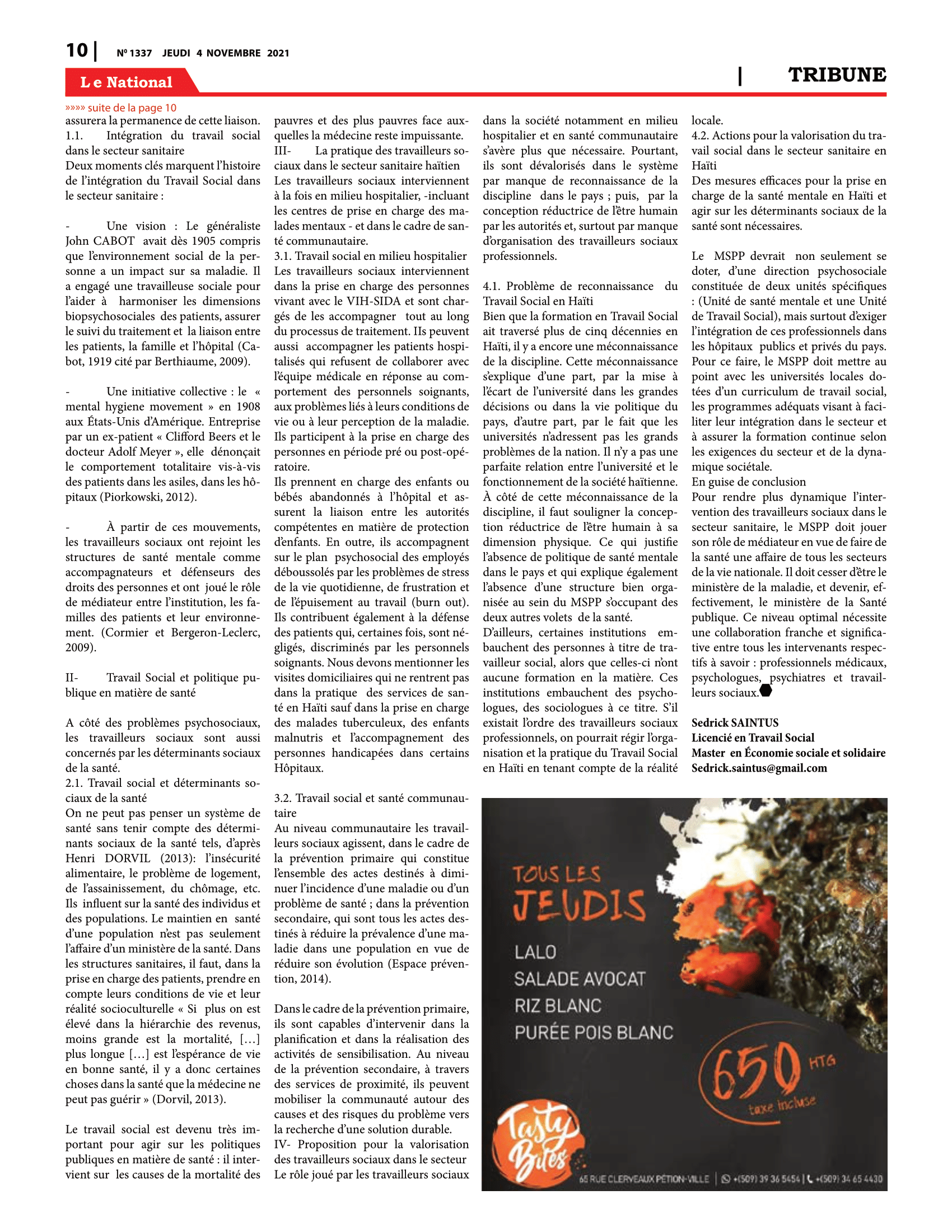 Page 10 de l'édition 1337
