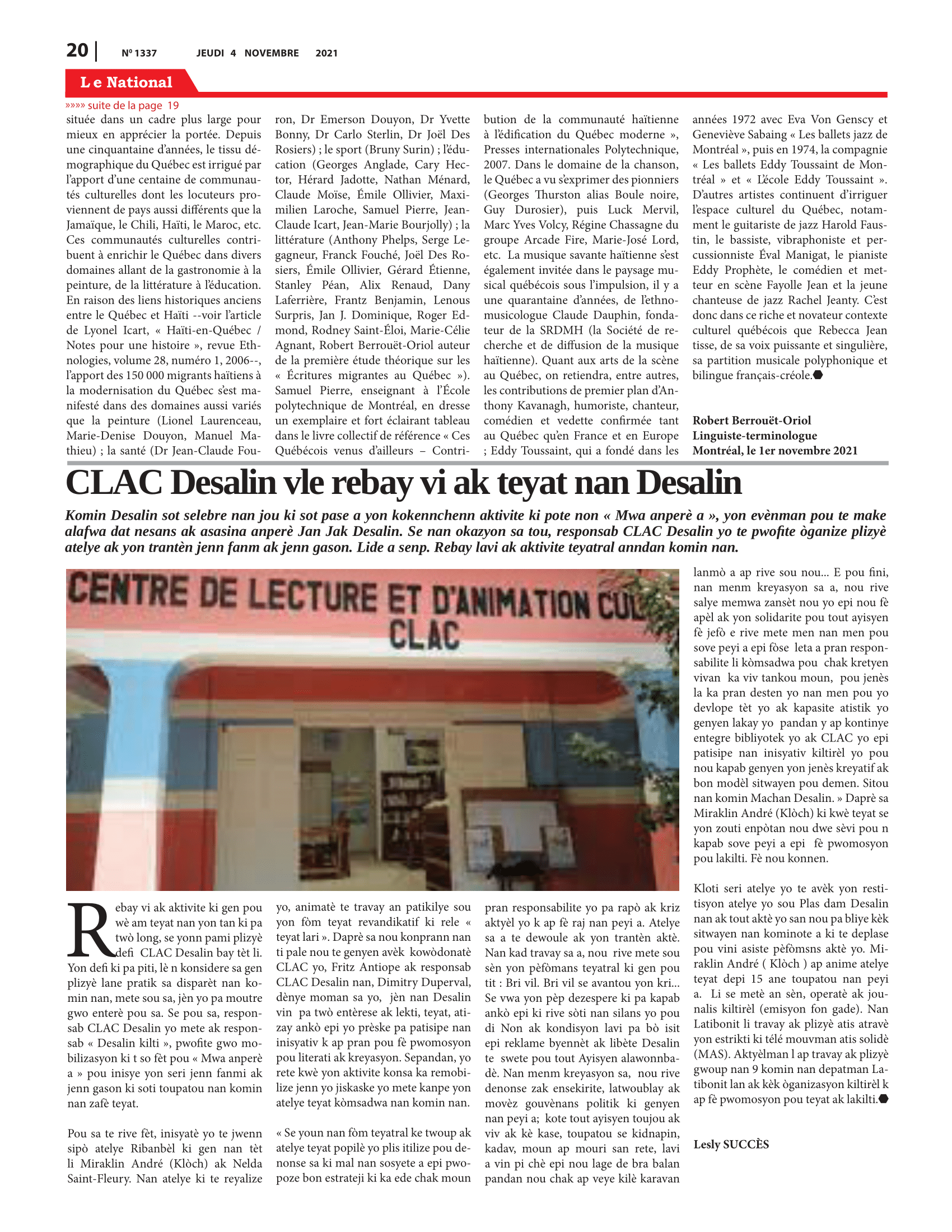 Page 20 de l'édition 1337