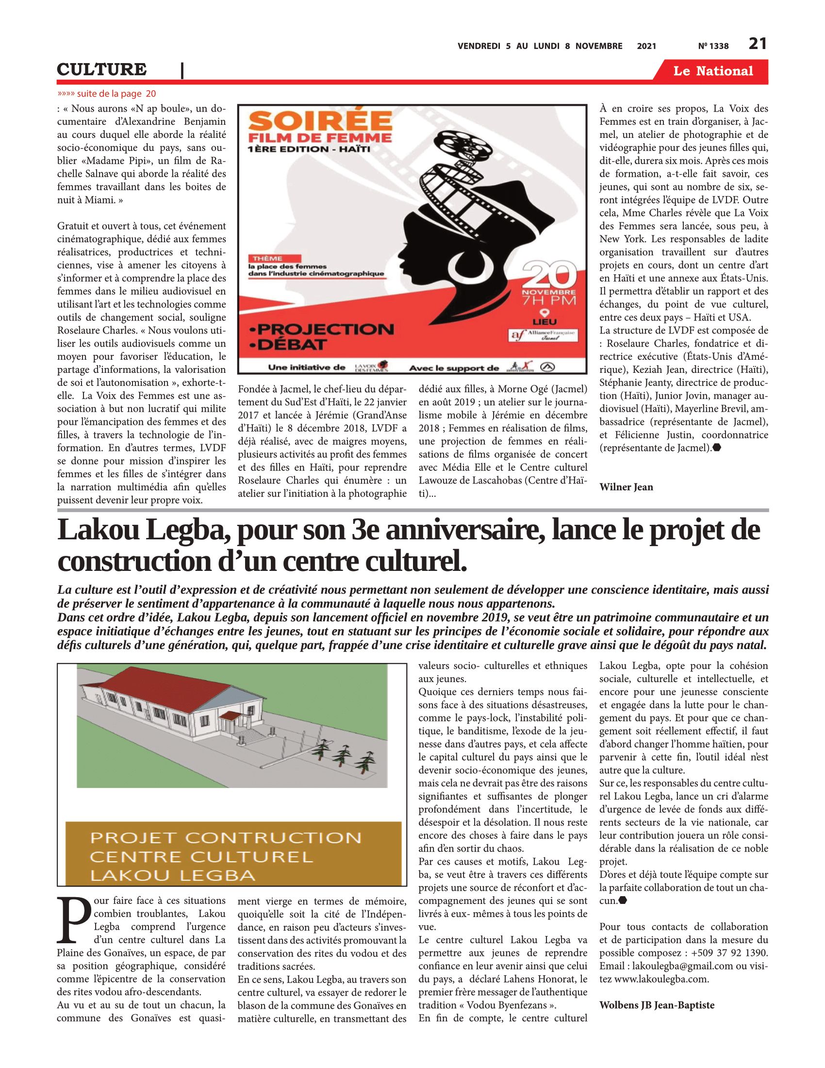 Page 21 de l'édition 1338