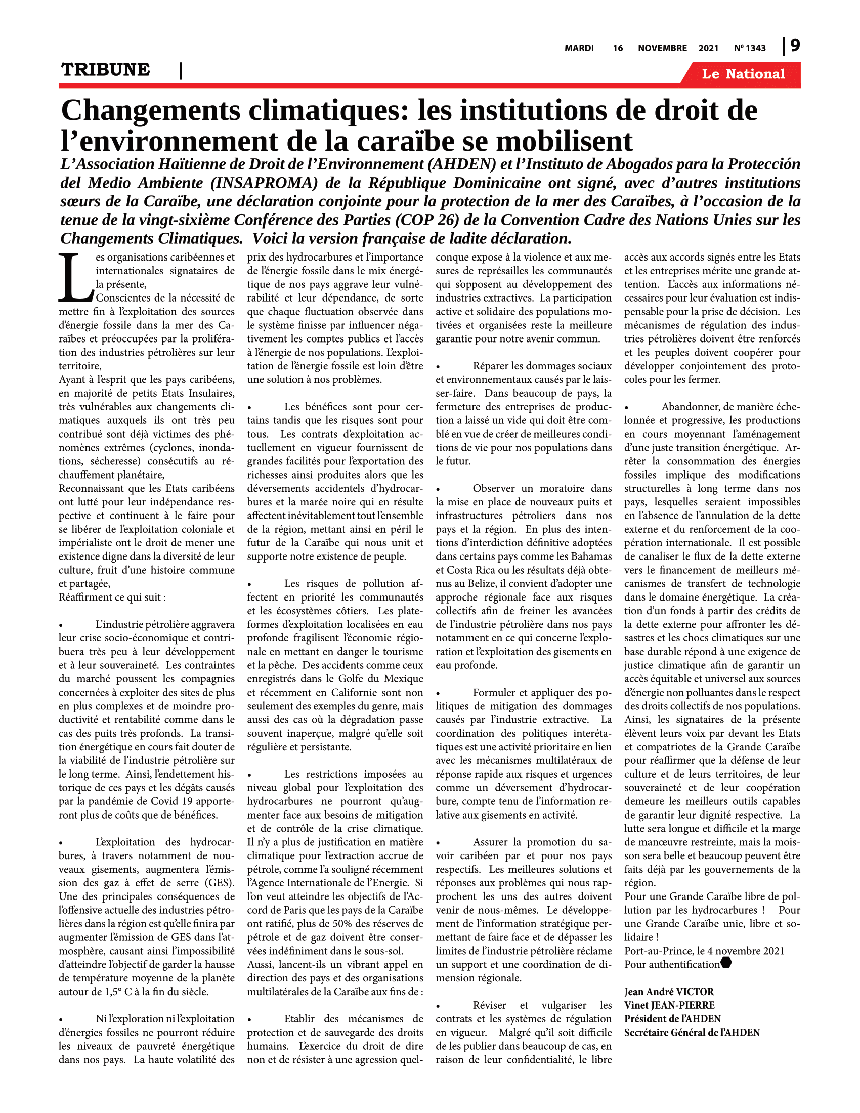 Page 9 de l'édition 1343