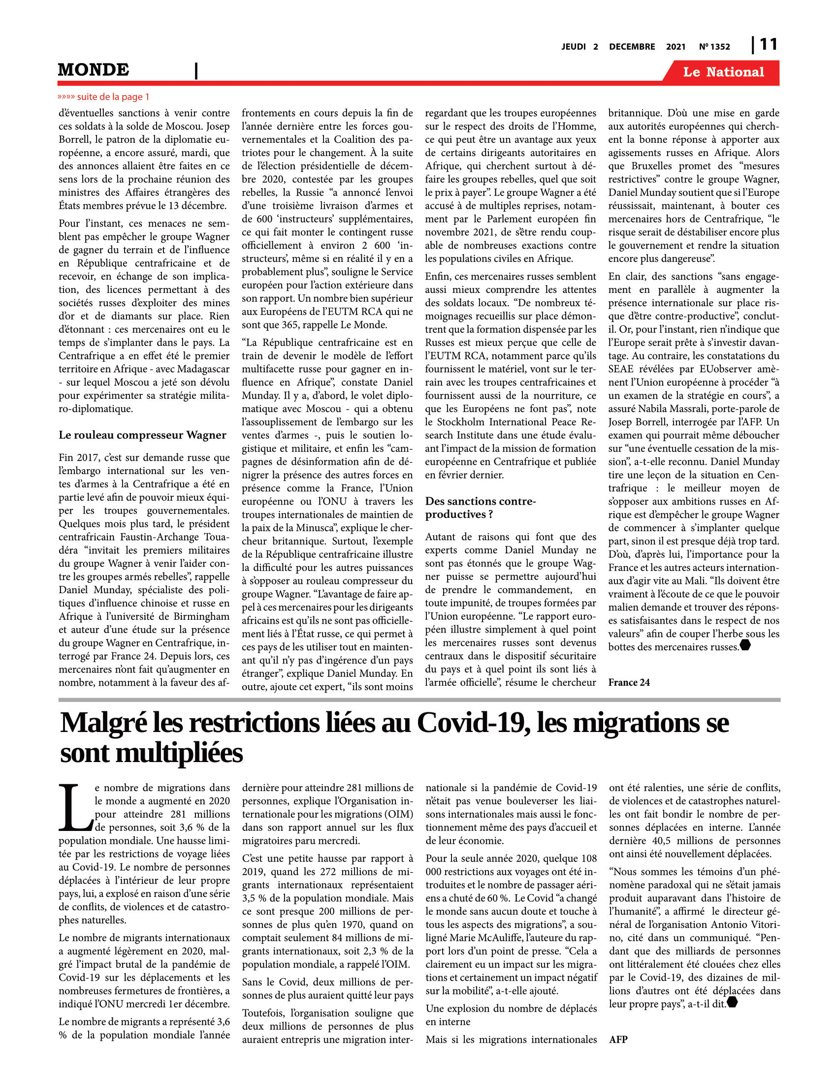 Page 11 de l'édition 1352