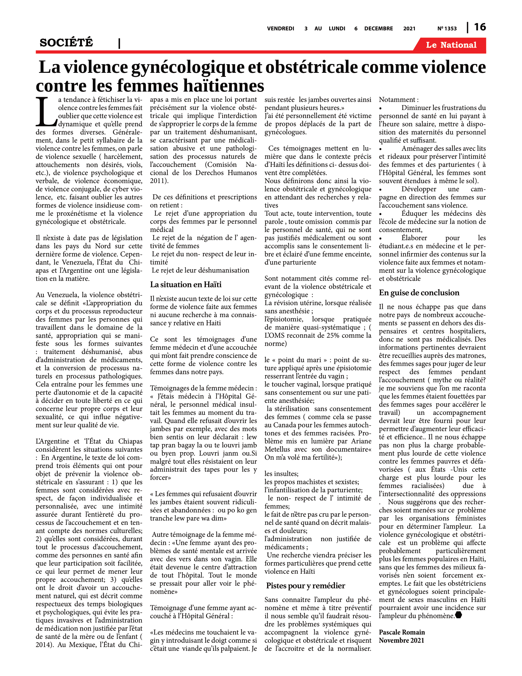 Page 16 de l'édition 1353