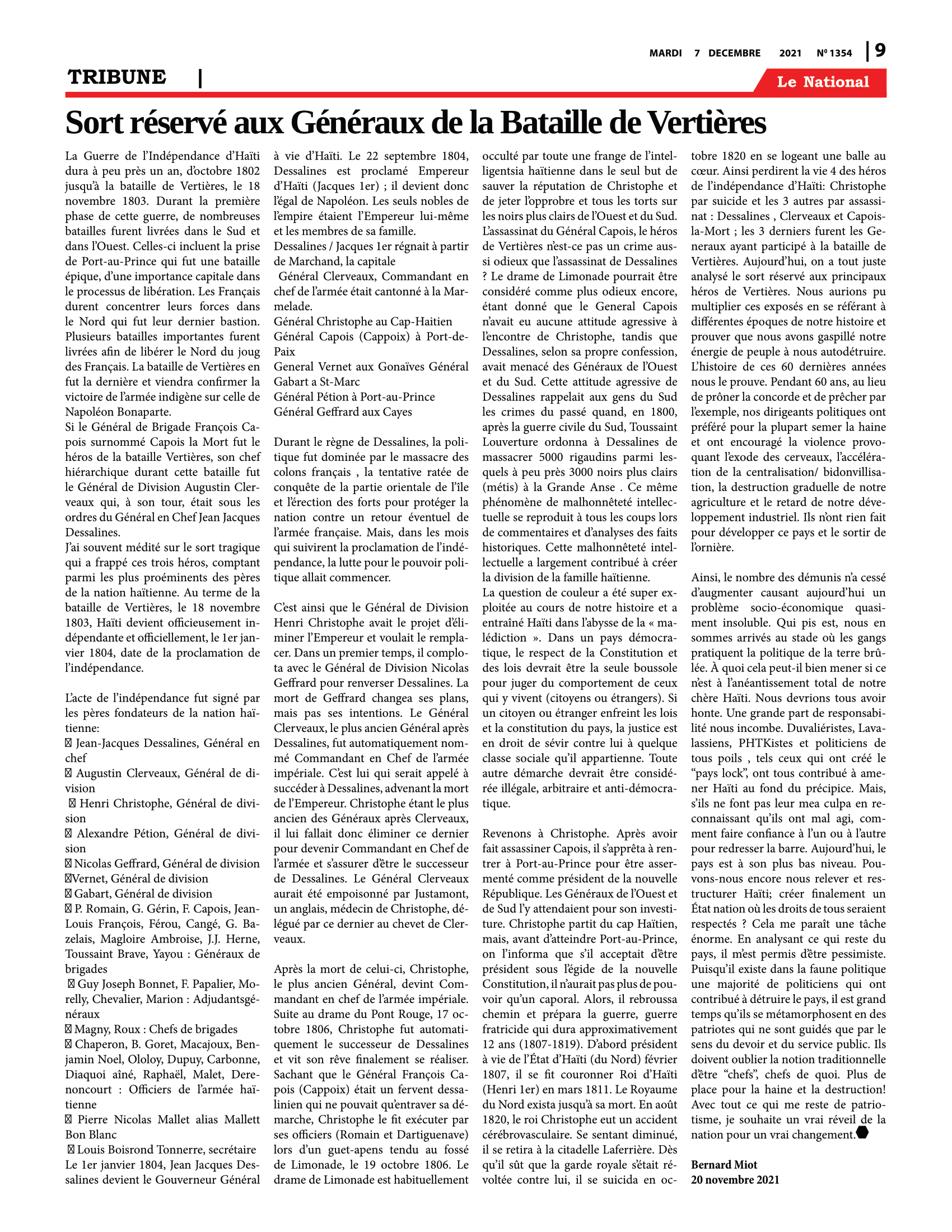 Page 9 de l'édition 1354