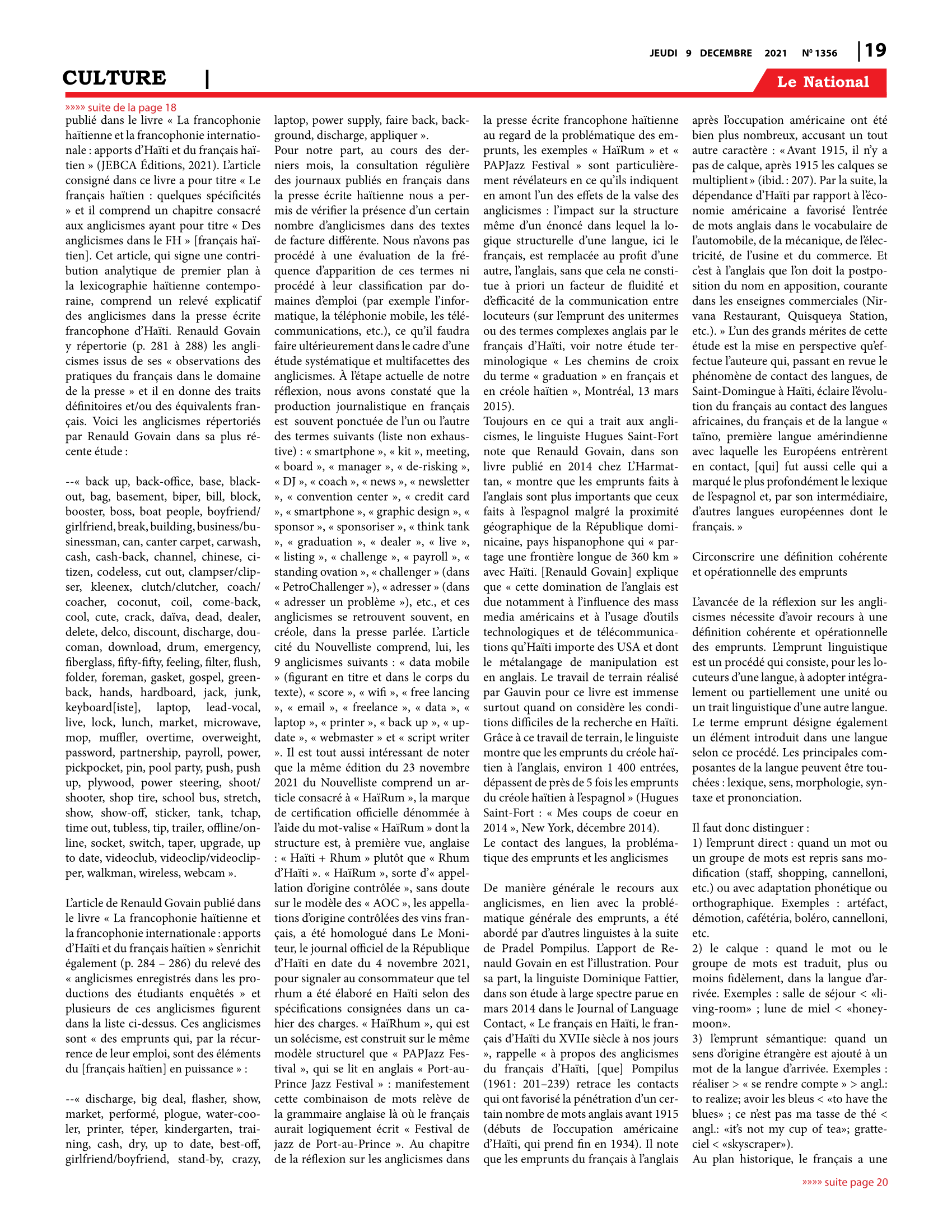 Page 19 de l'édition 1356