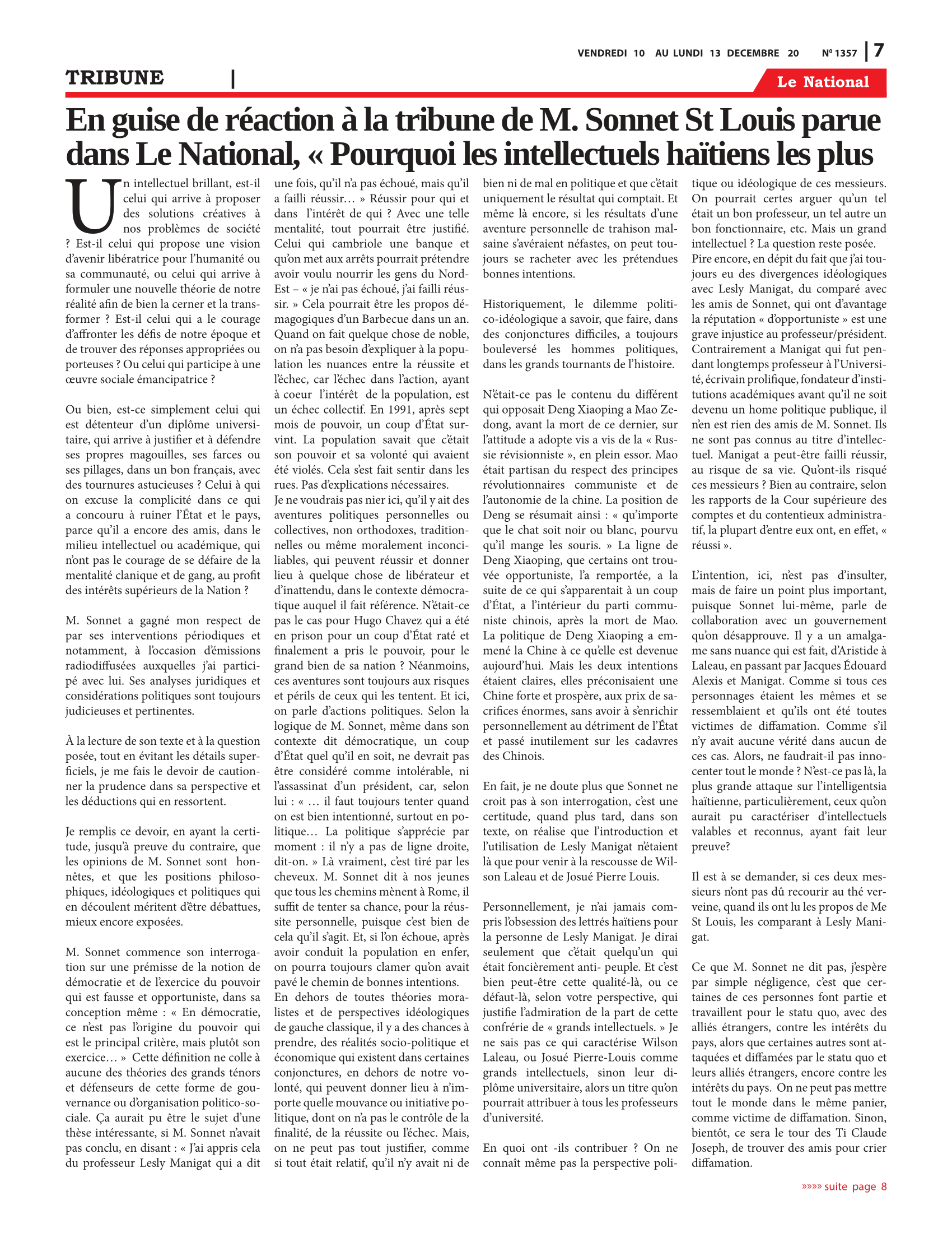 Page 7 de l'édition 1357