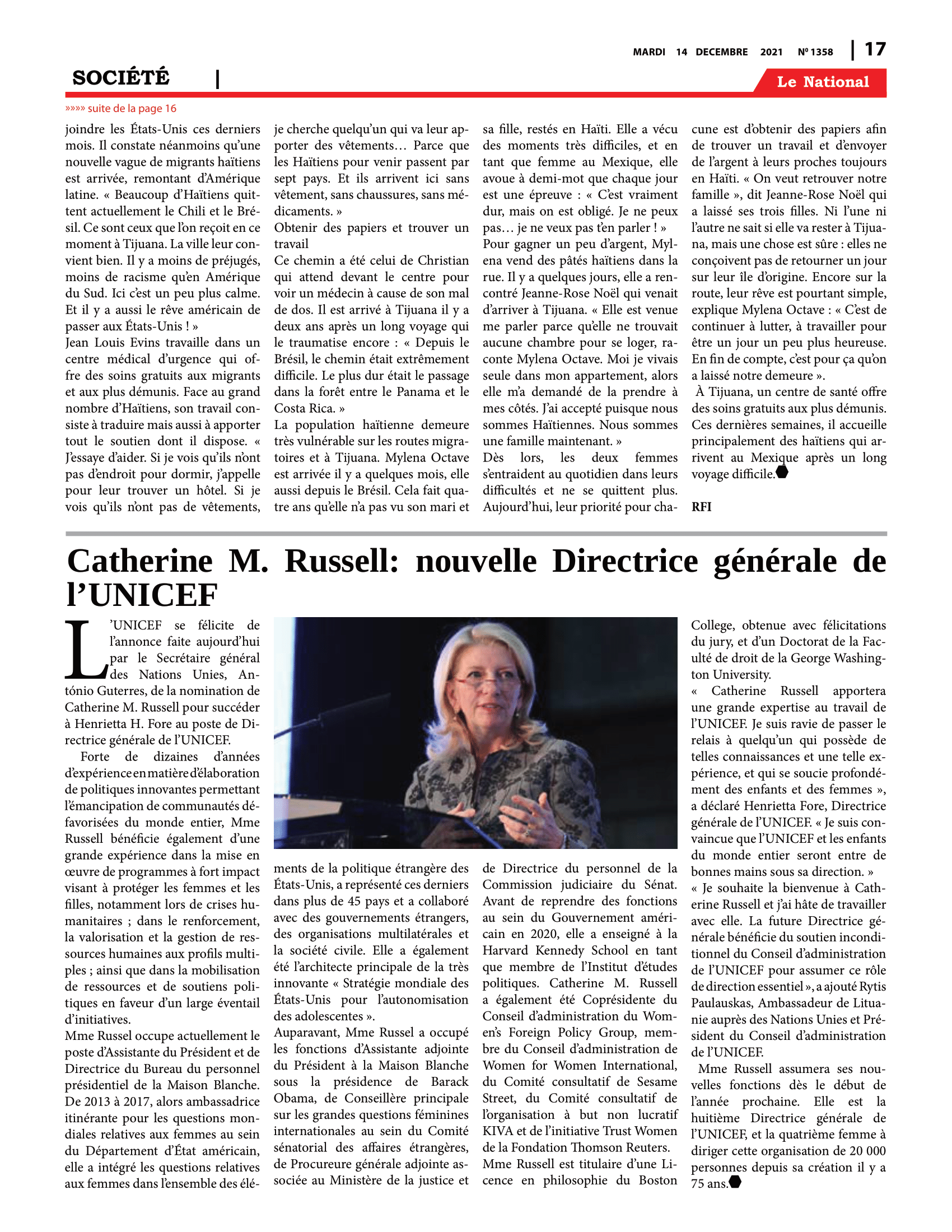 Page 17 de l'édition 1358