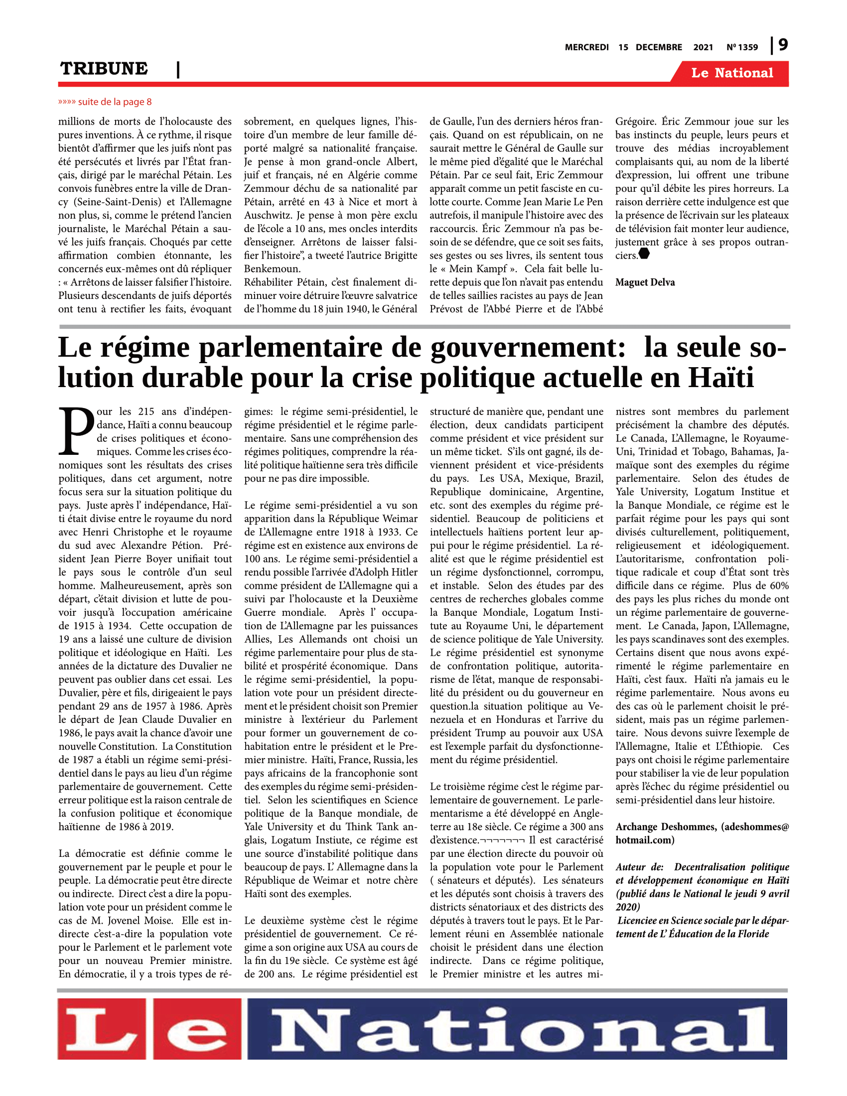 Page 9 de l'édition 1359