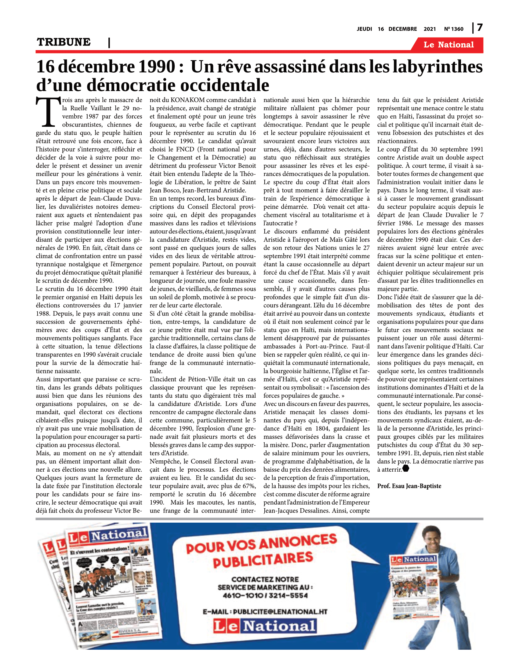 Page 7 de l'édition 1360