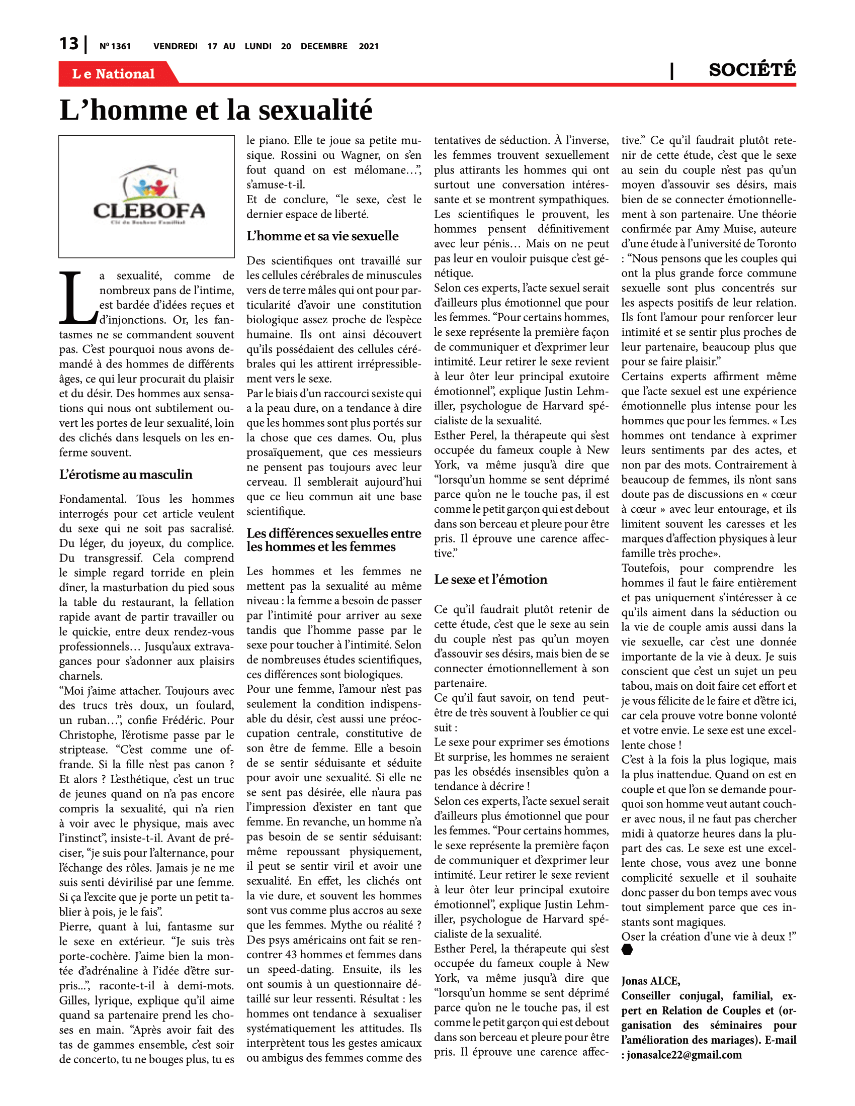 Page 13 de l'édition 1361