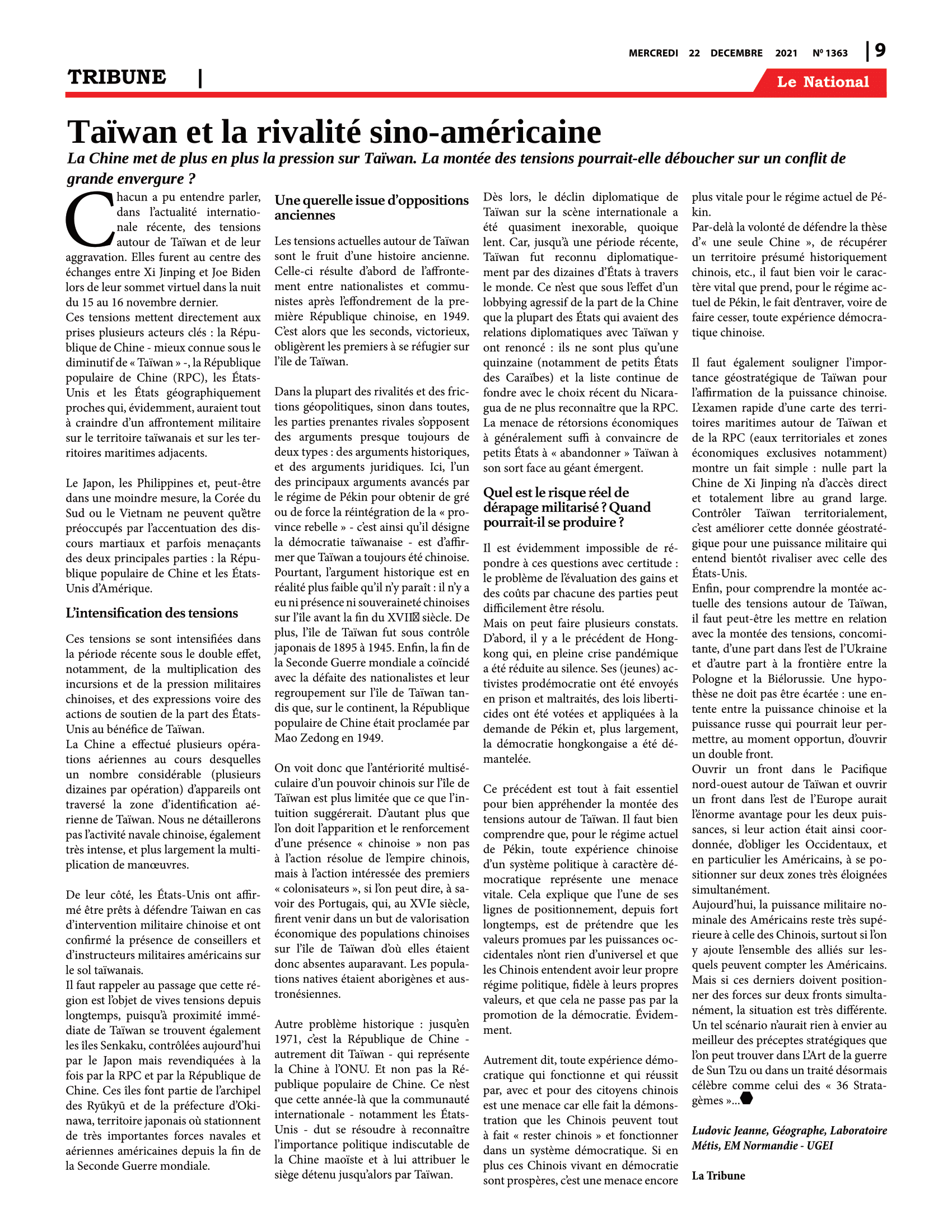 Page 9 de l'édition 1363