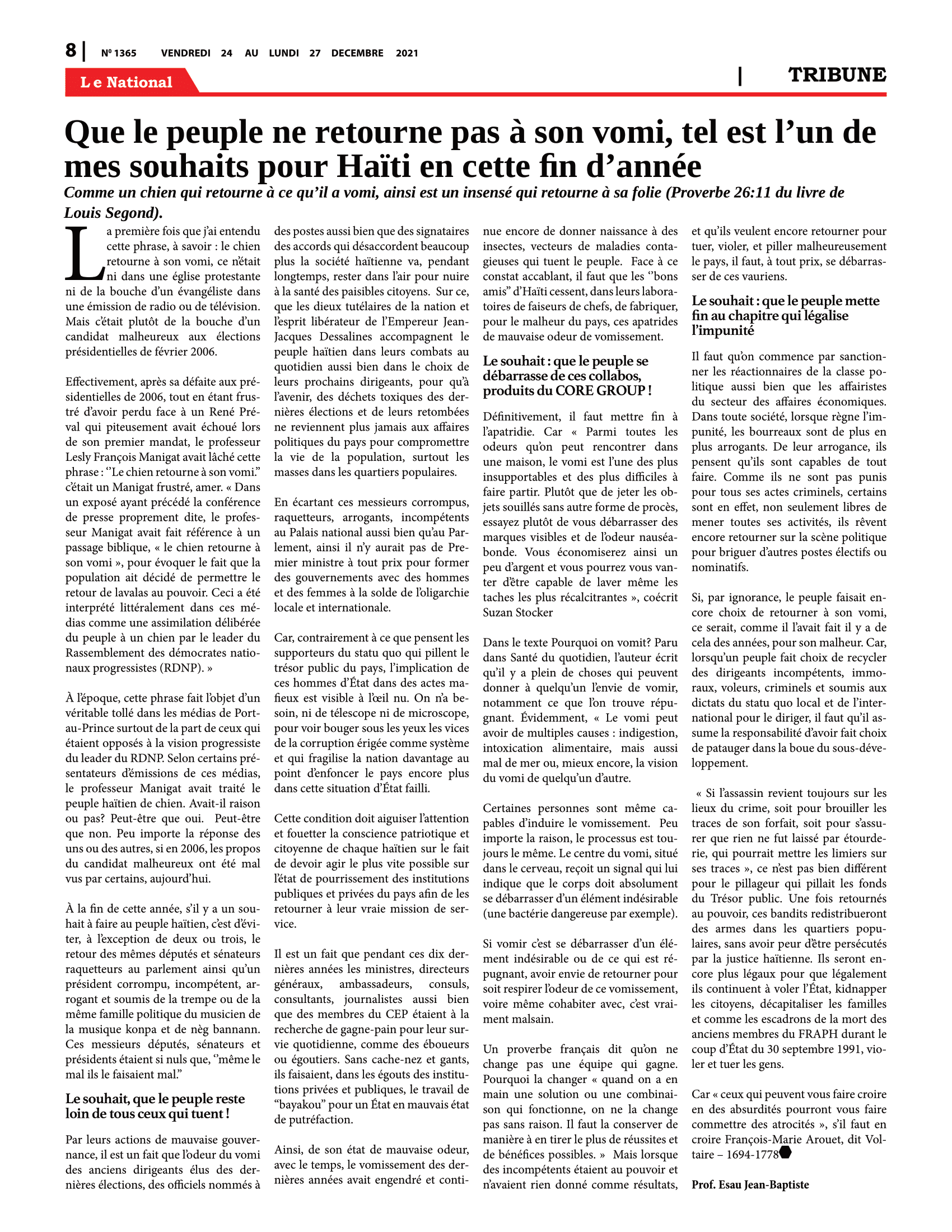 Page 8 de l'édition 1365