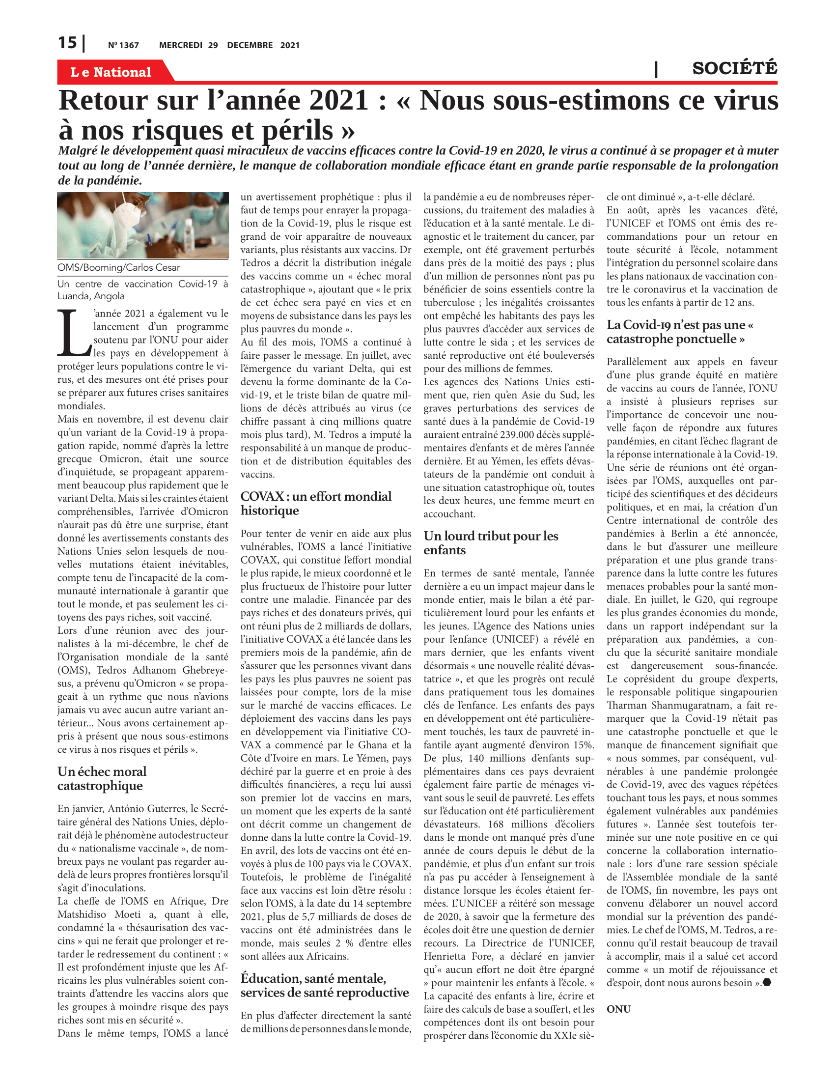 Page 15 de l'édition 1367