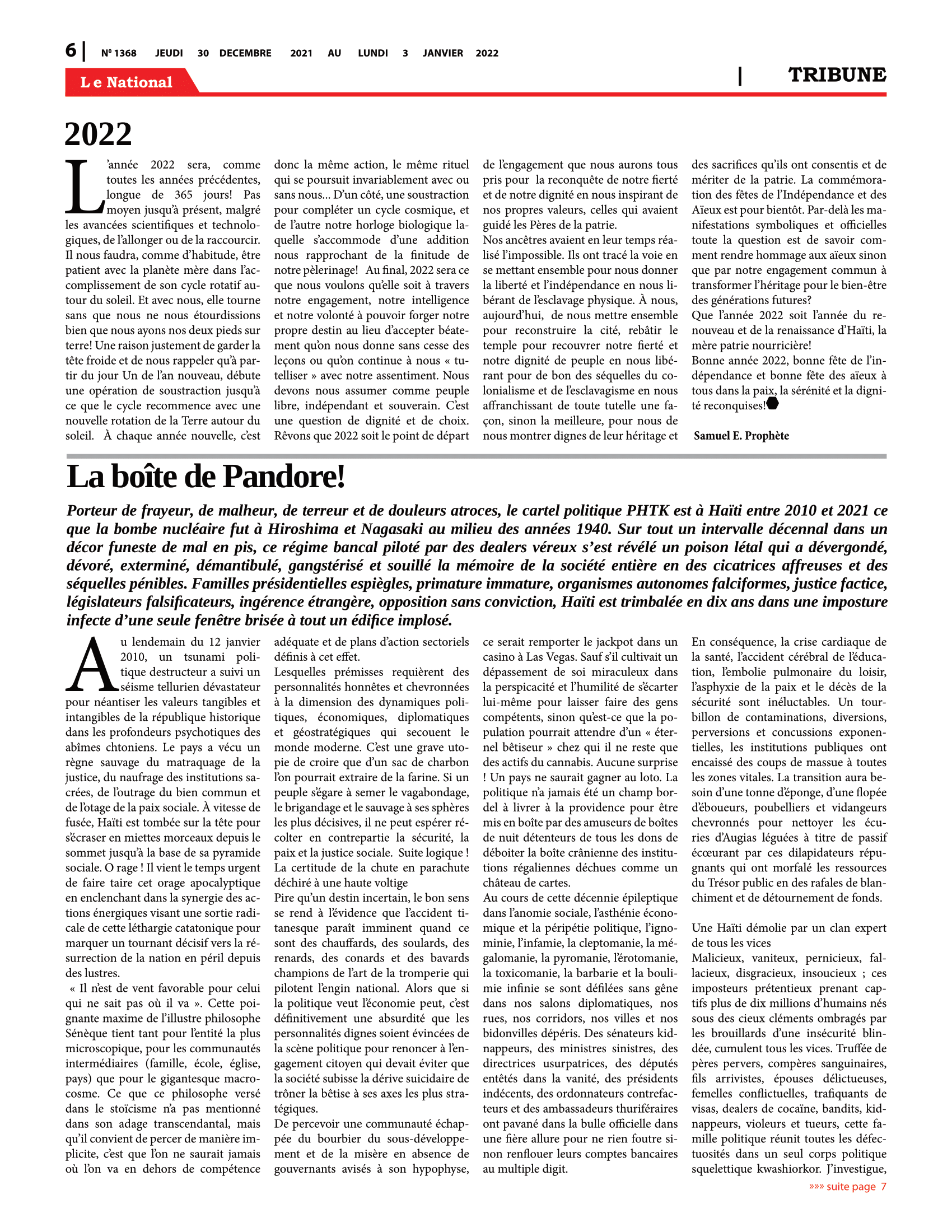 Page 6 de l'édition 1368
