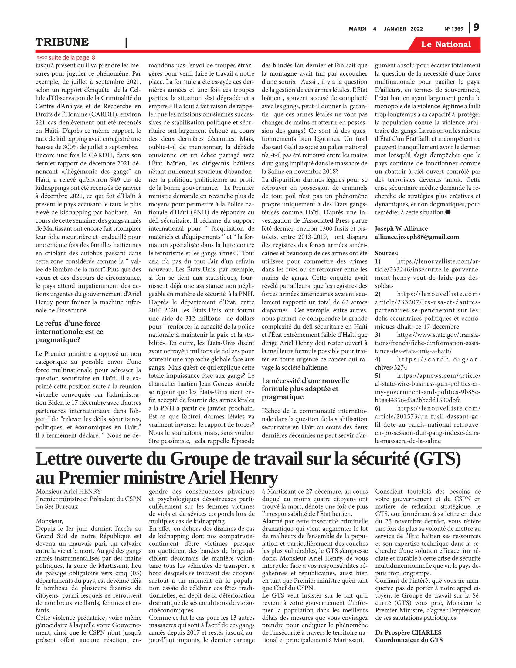 Page 9 de l'édition 1369