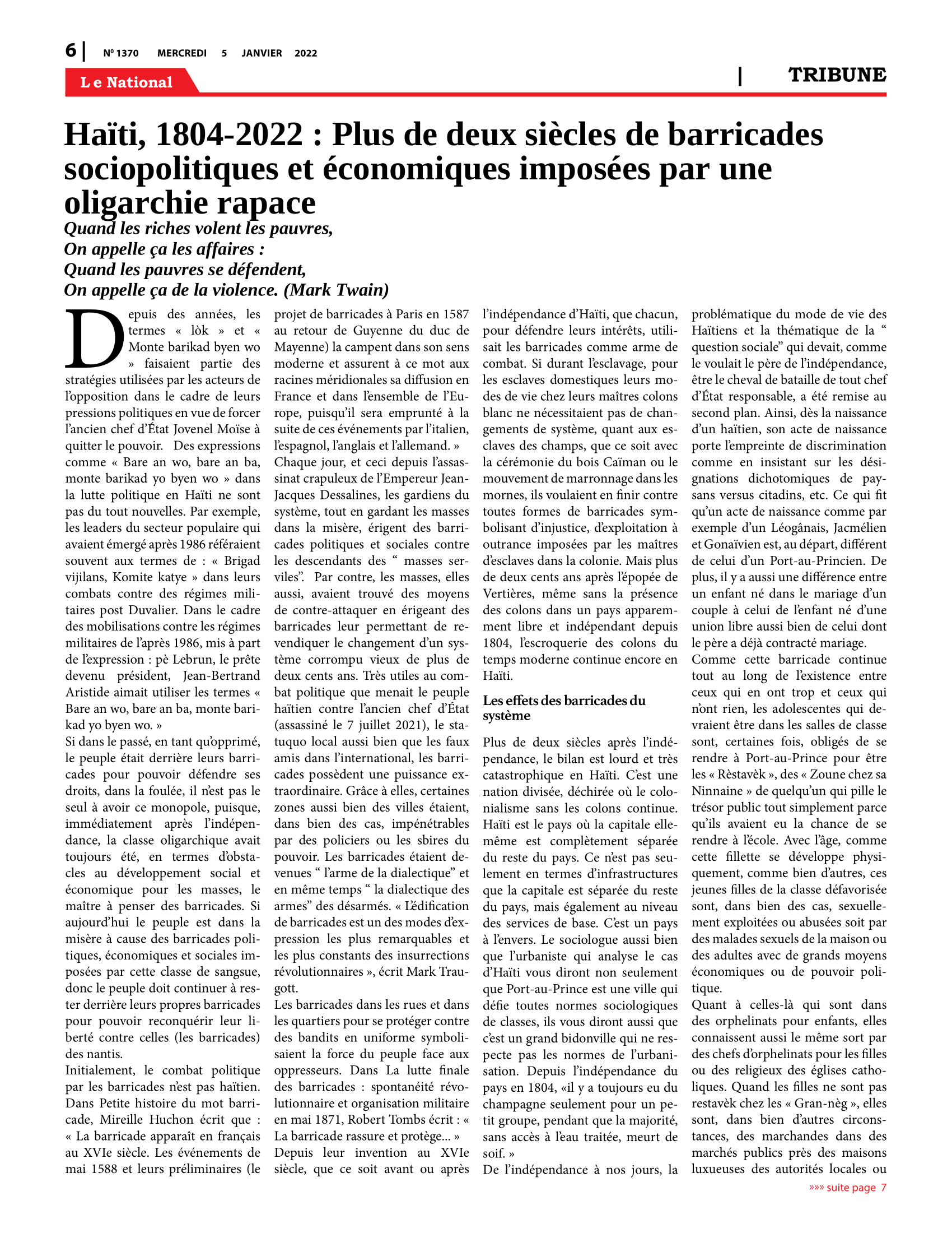 Page 6 de l'édition 1370