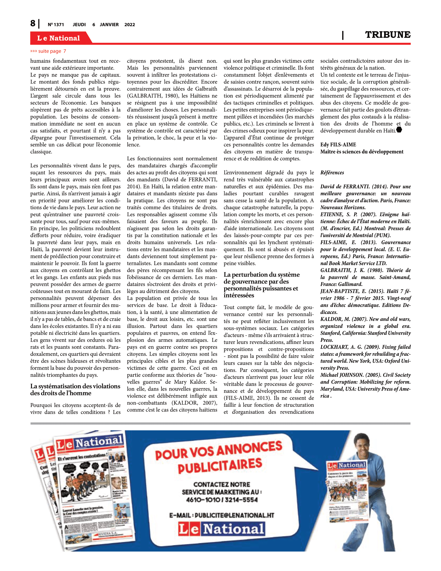 Page 8 de l'édition 1371