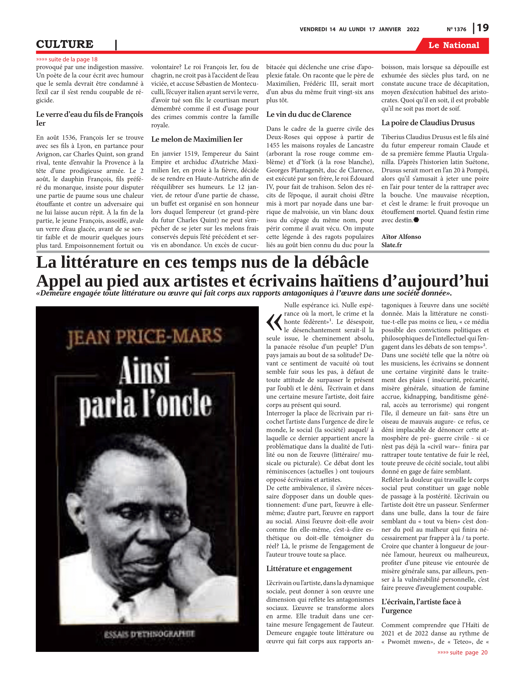 Page 19 de l'édition 1376