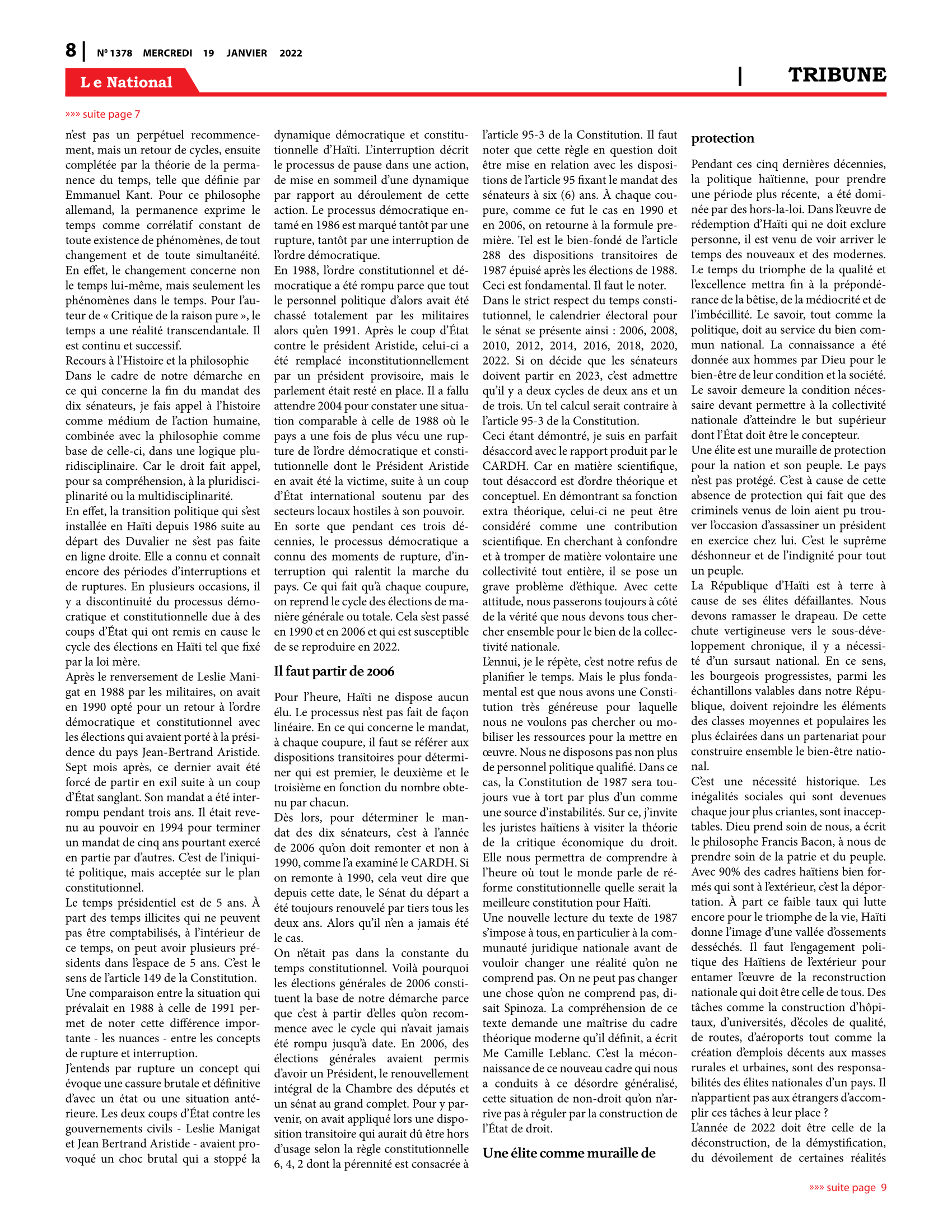 Page 8 de l'édition 1378