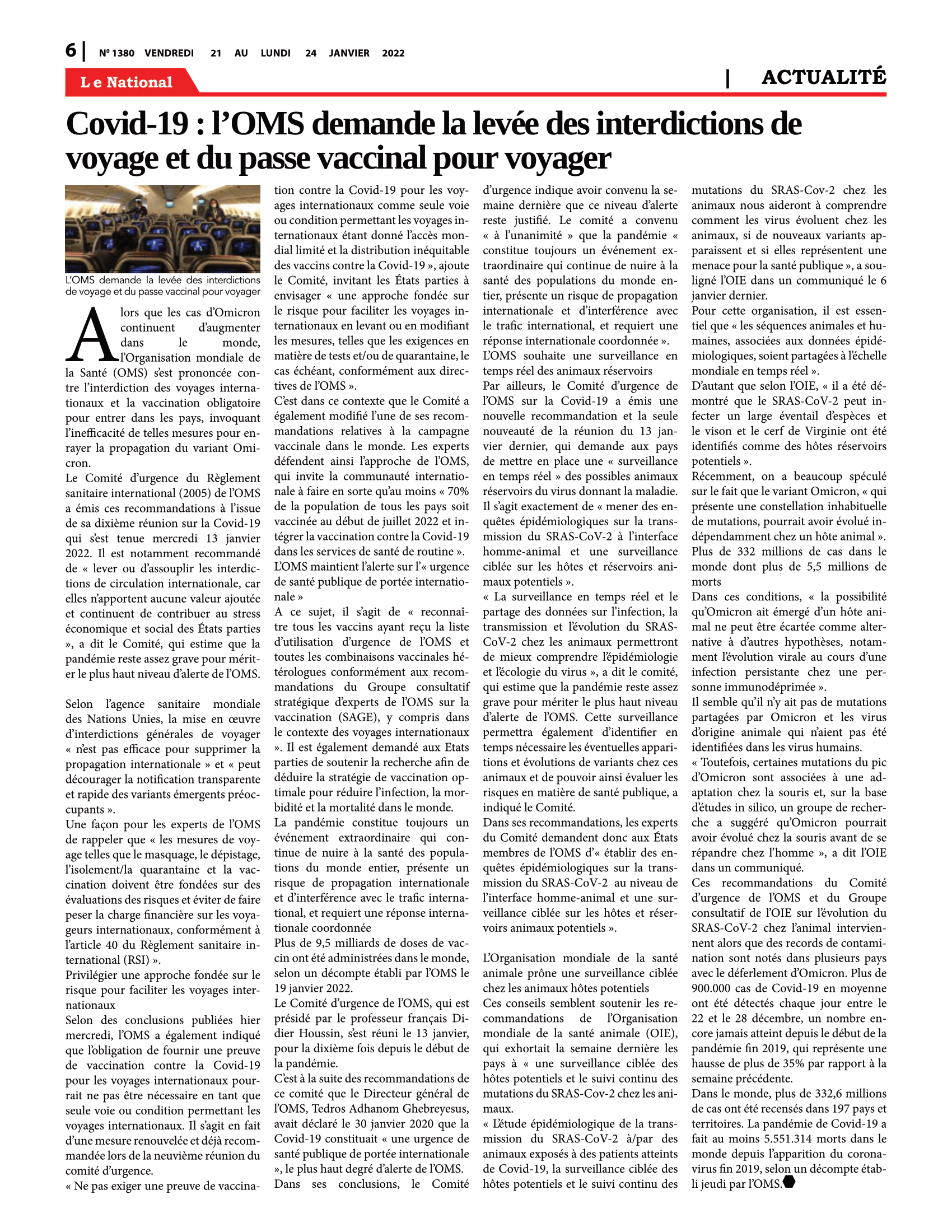 Page 6 de l'édition 1380
