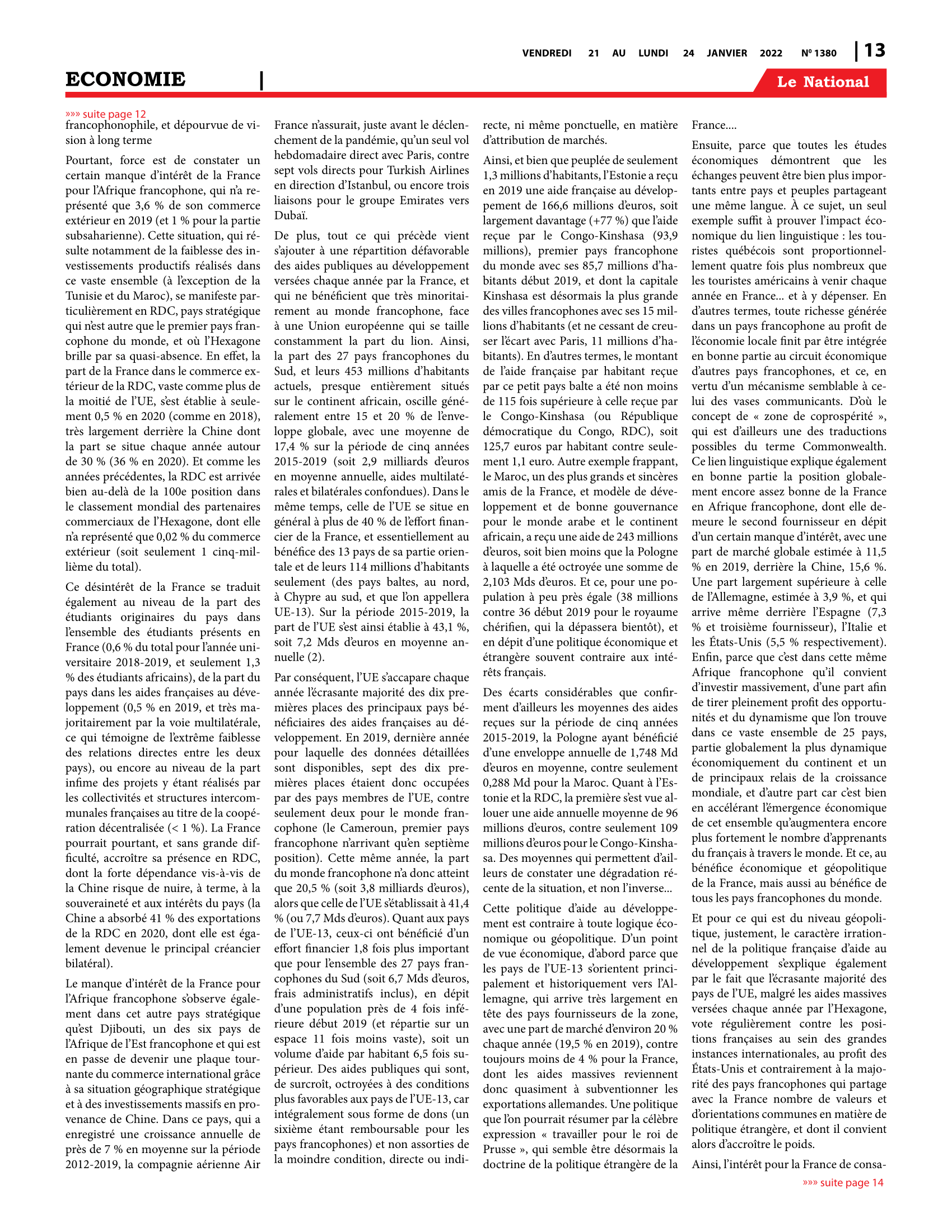 Page 13 de l'édition 1380