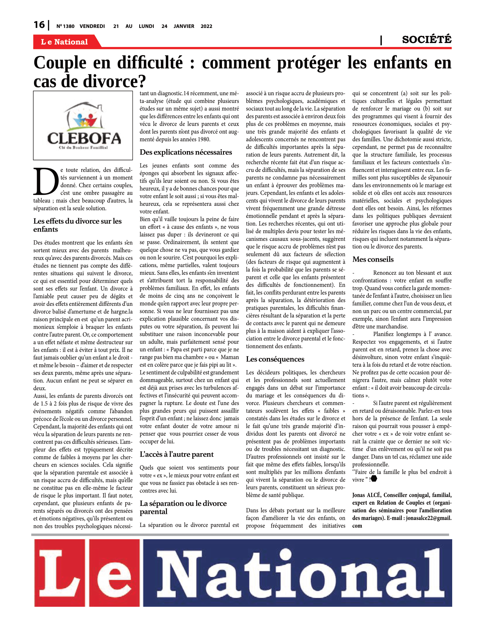 Page 16 de l'édition 1380