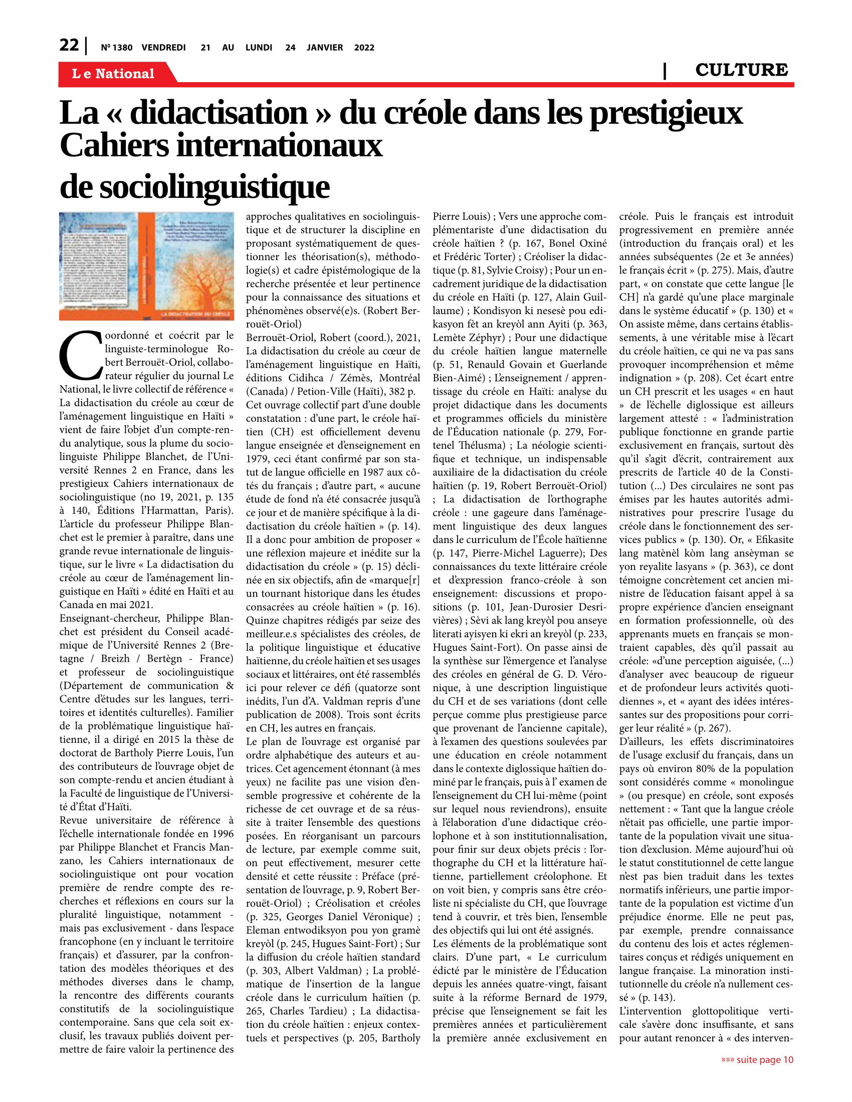 Page 22 de l'édition 1380