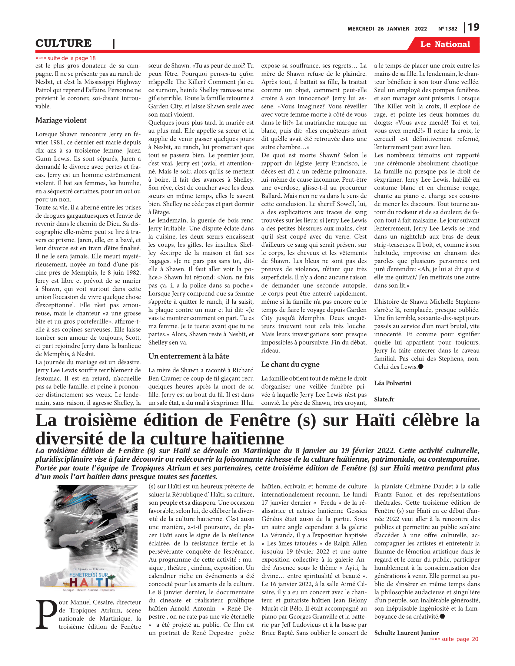 Page 19 de l'édition 1382
