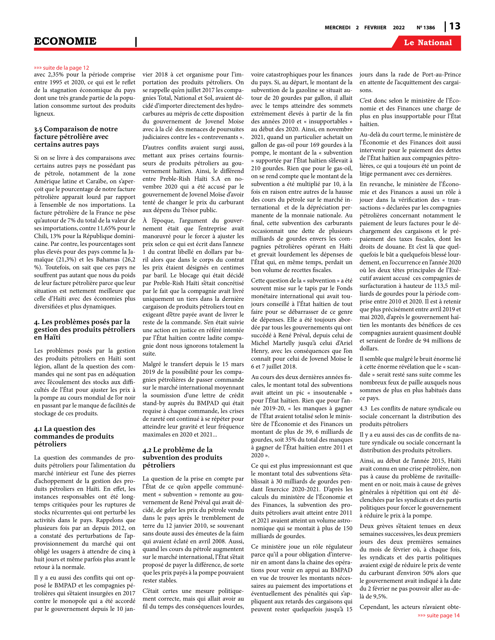 Page 13 de l'édition 1386