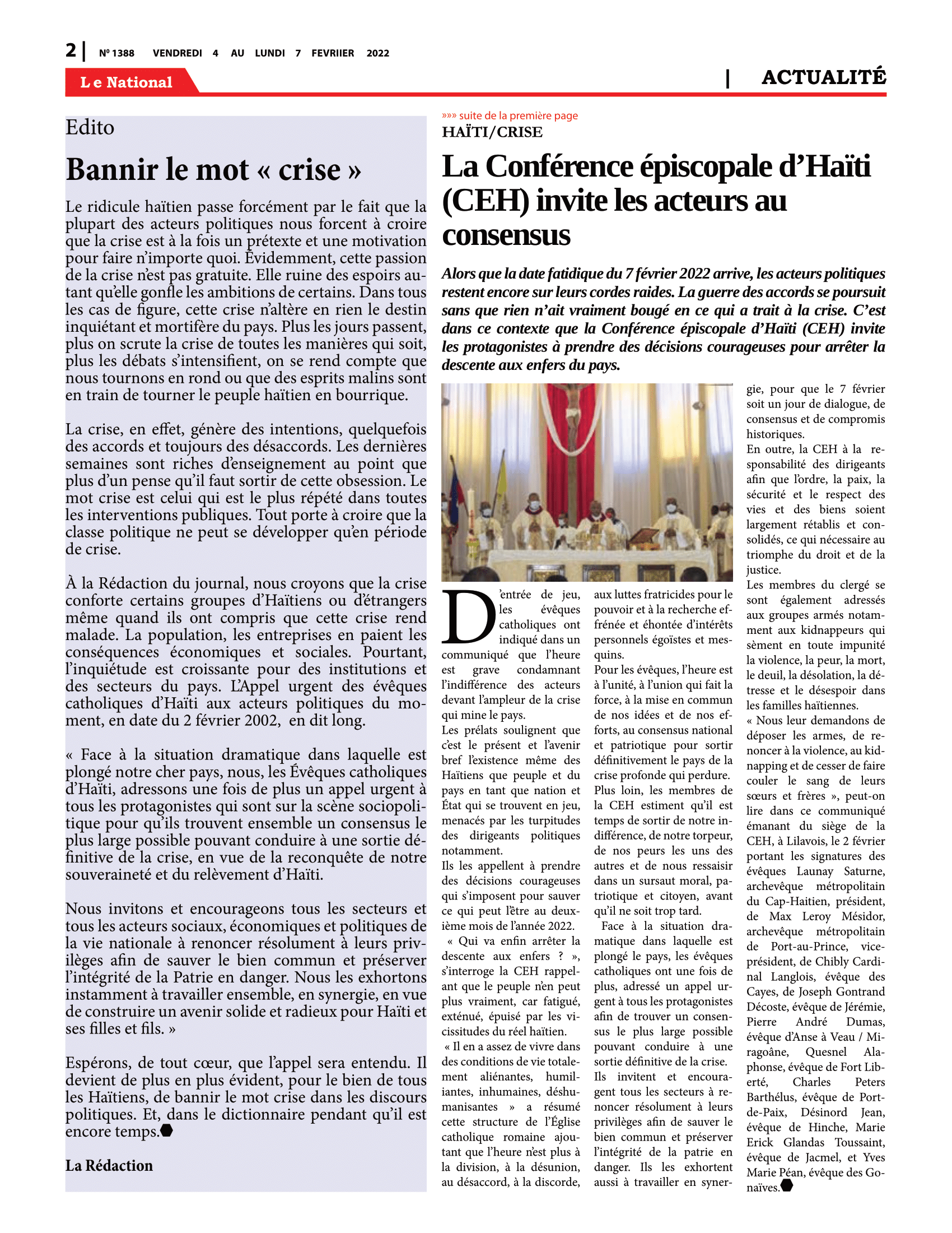 Page 2 de l'édition 1388