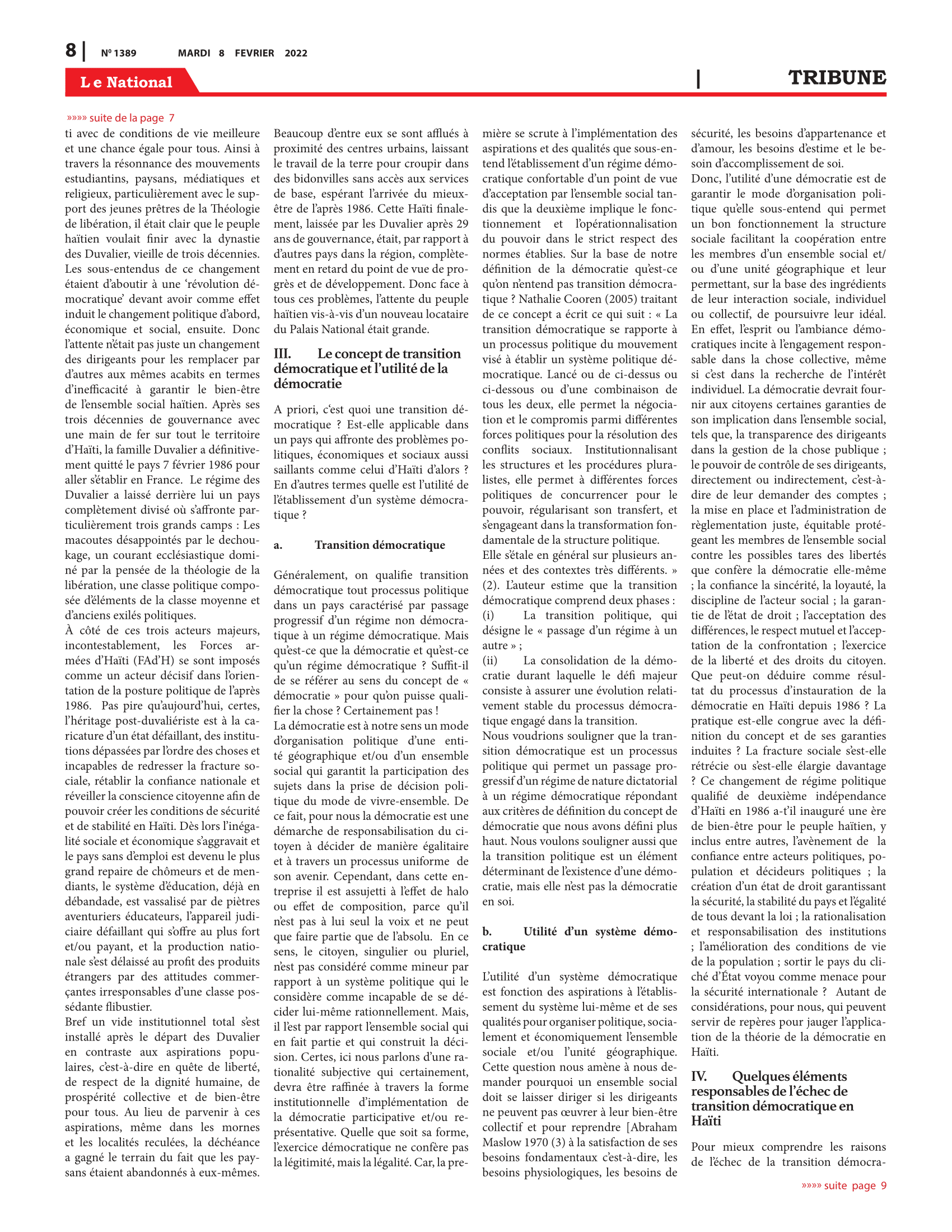 Page 8 de l'édition 1389