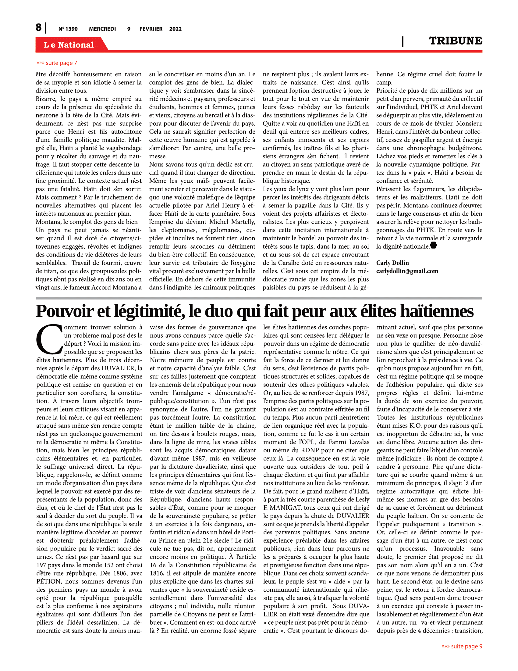 Page 8 de l'édition 1390