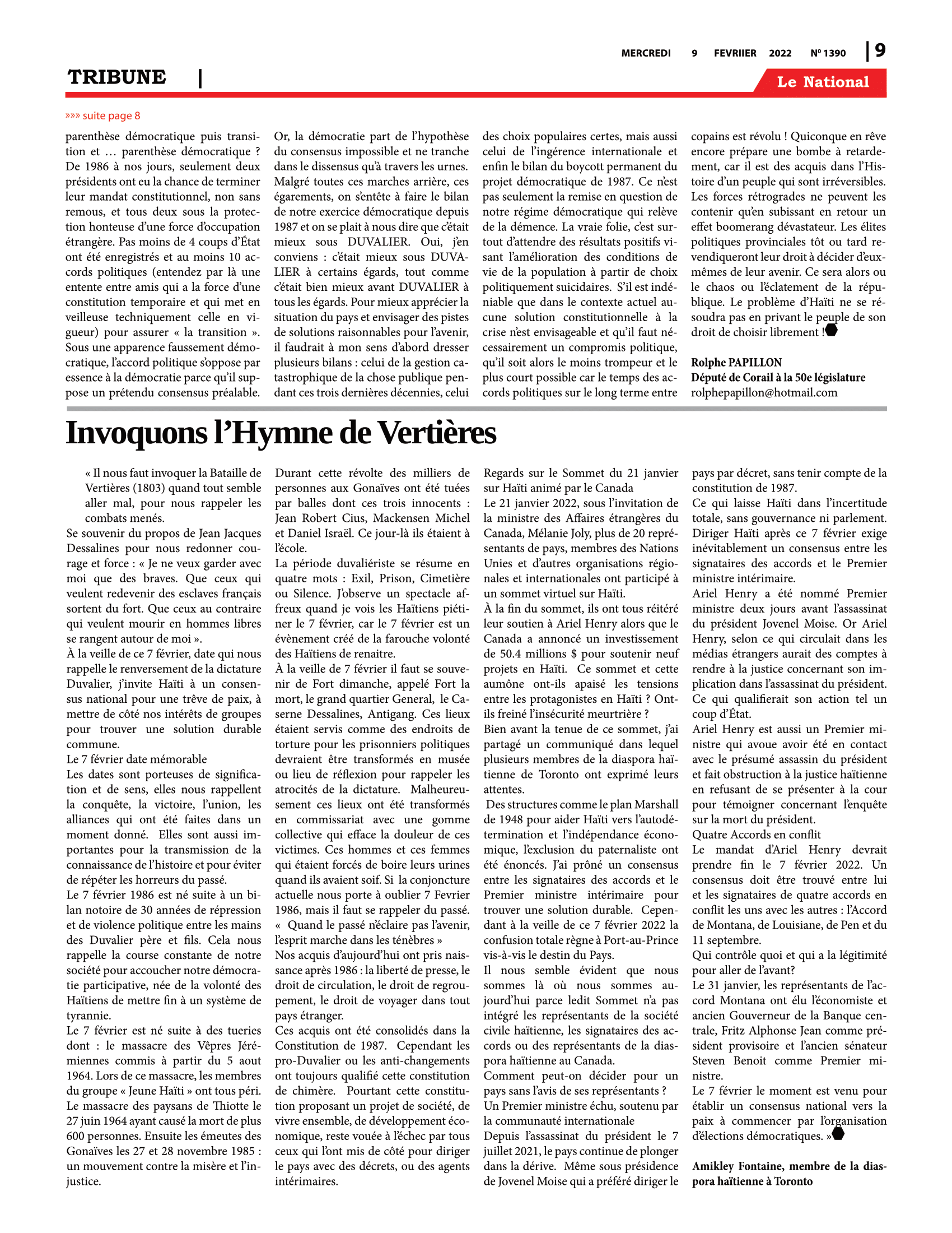 Page 9 de l'édition 1390