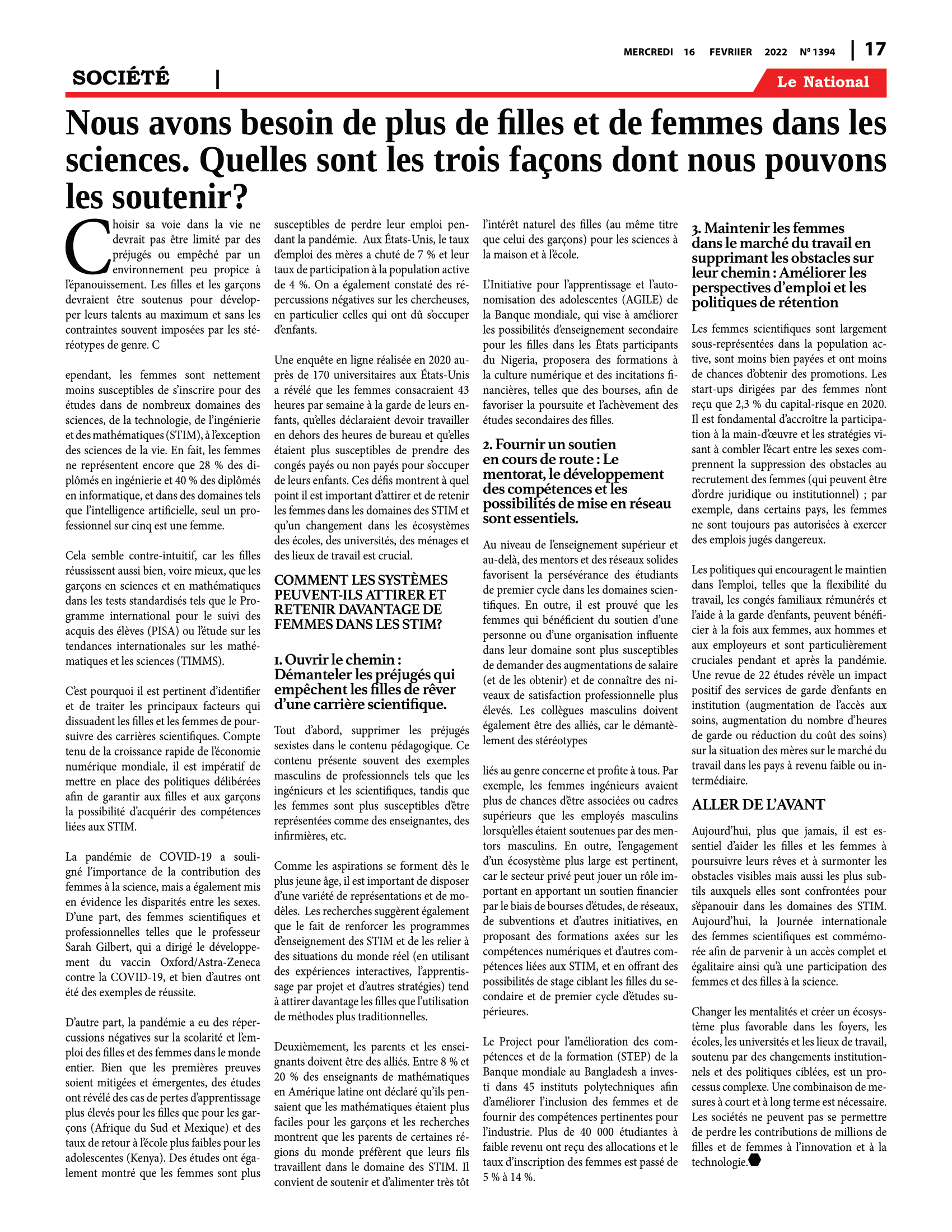 Page 17 de l'édition 1394