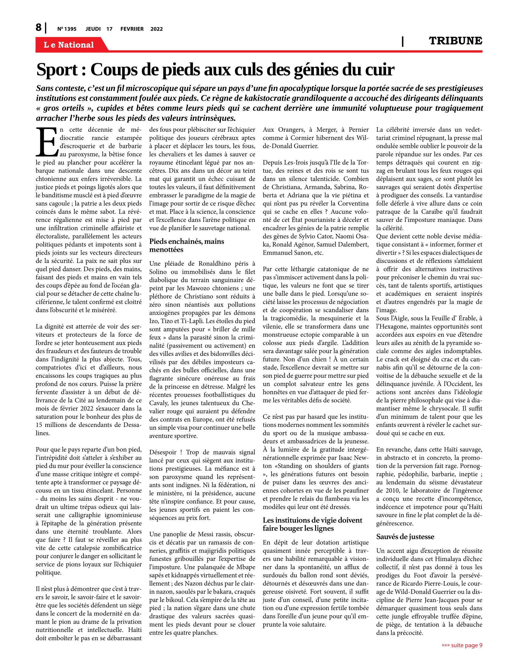 Page 8 de l'édition 1395